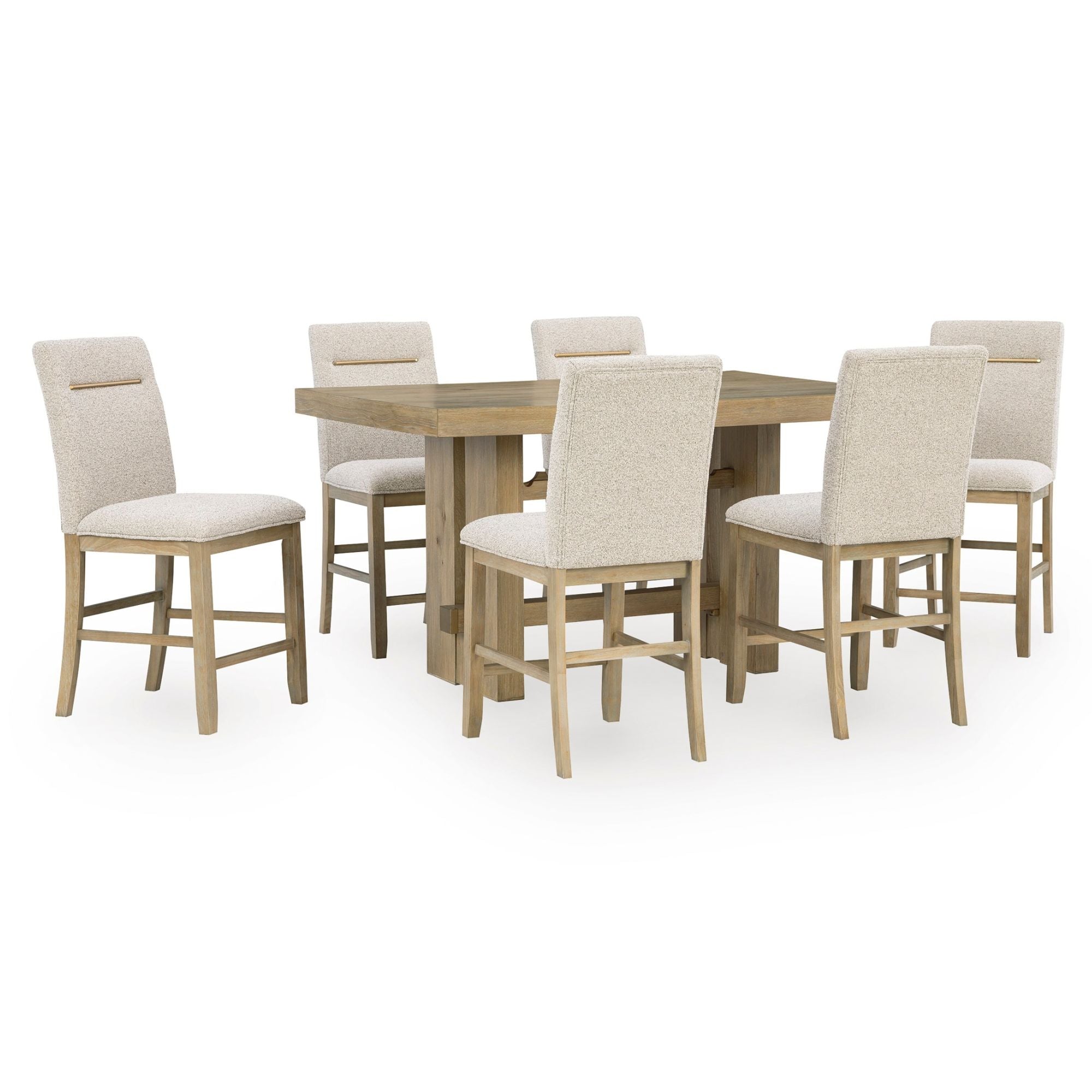 Lasinger Rectangular Dining Room Counter Table Set