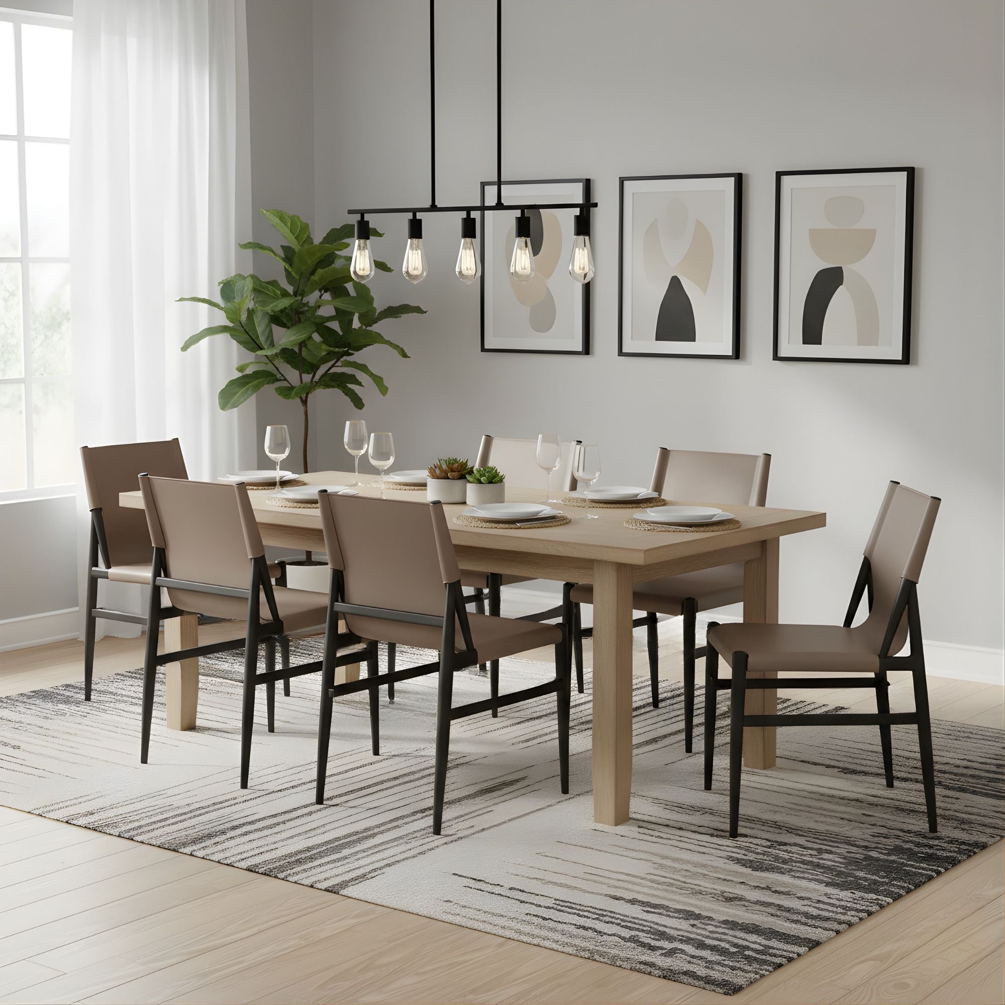 Leader Dining Chair in Urban Taupe (Set of 2)