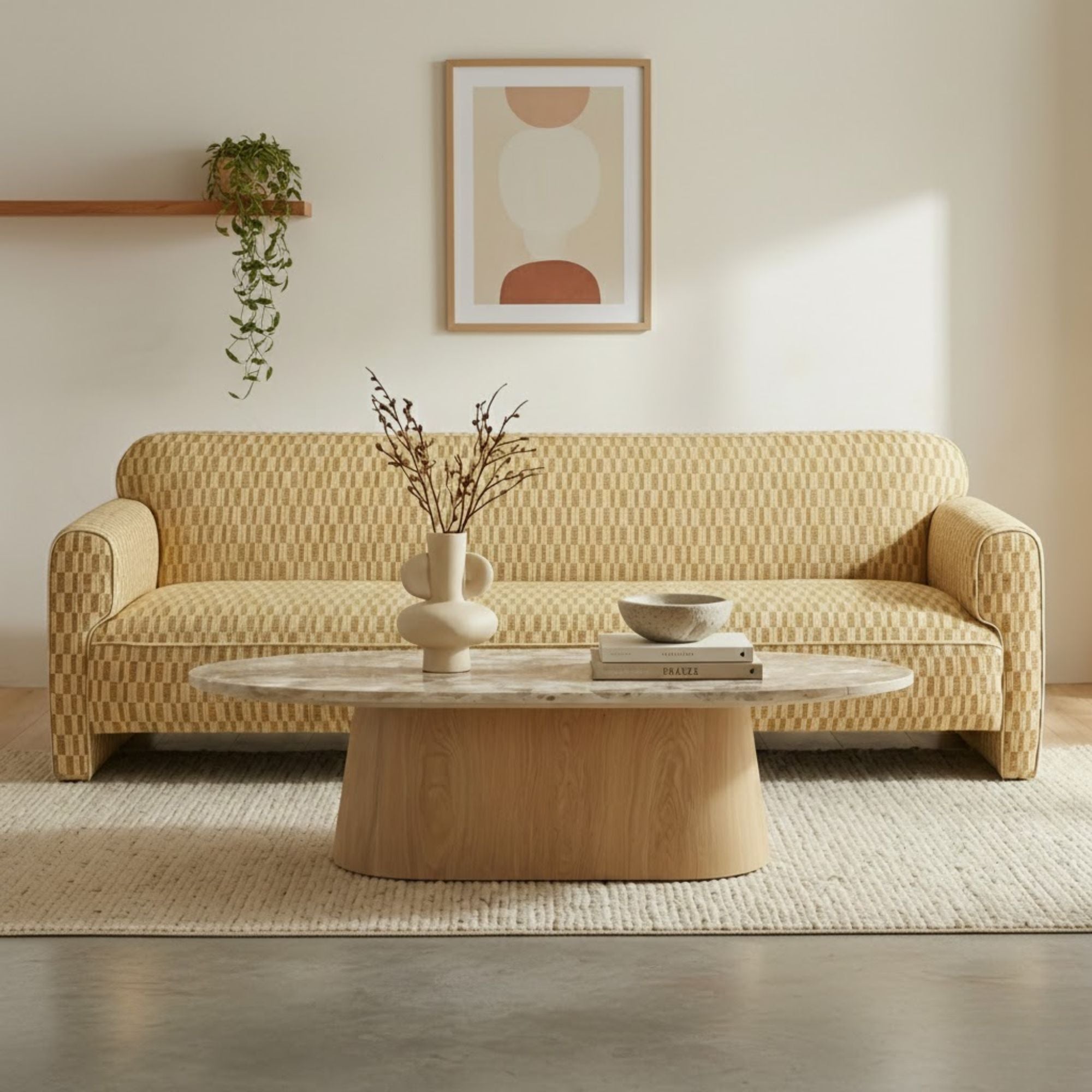 Moe's Home Leo Collection Sofa Chartreuse | CastleUp Experience Centre Online Furniture
