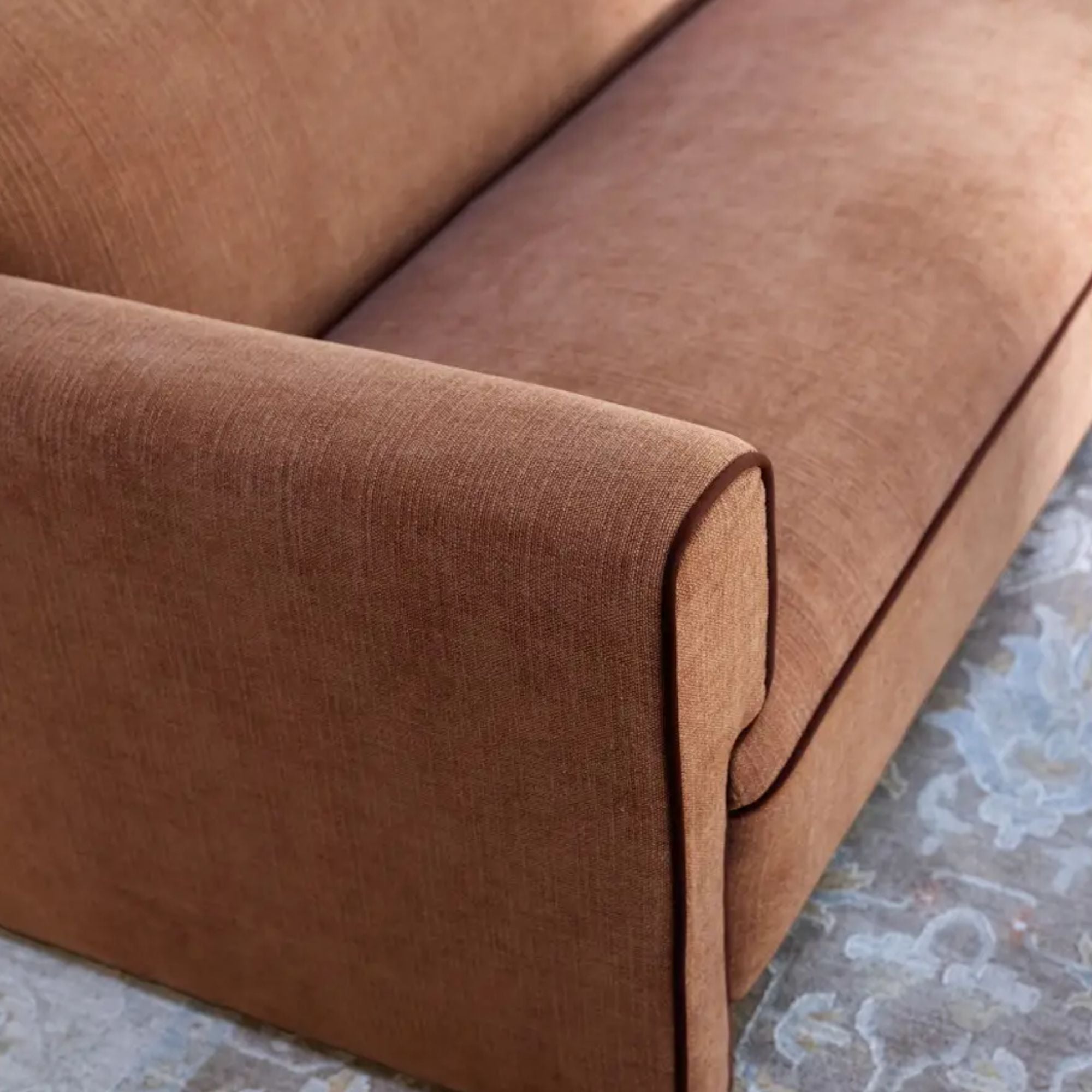 Moe's Home Leo Collection Sofa Light Brown | CastleUp Experience Centre Online Furniture