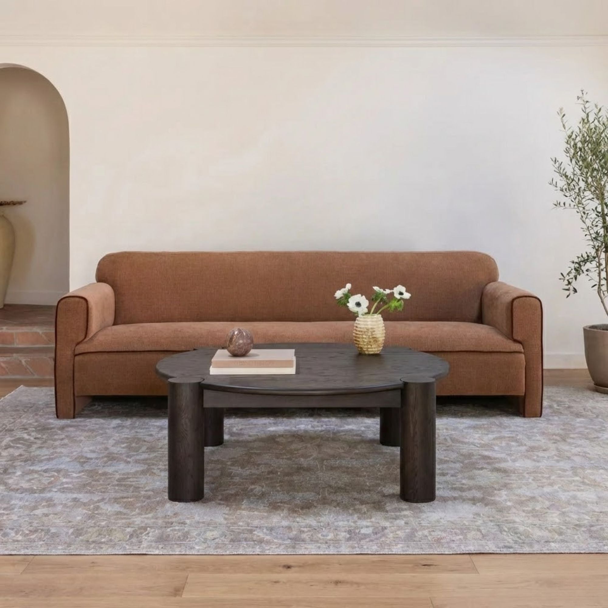 Moe's Home Leo Collection Sofa Light Brown | CastleUp Experience Centre Online Furniture