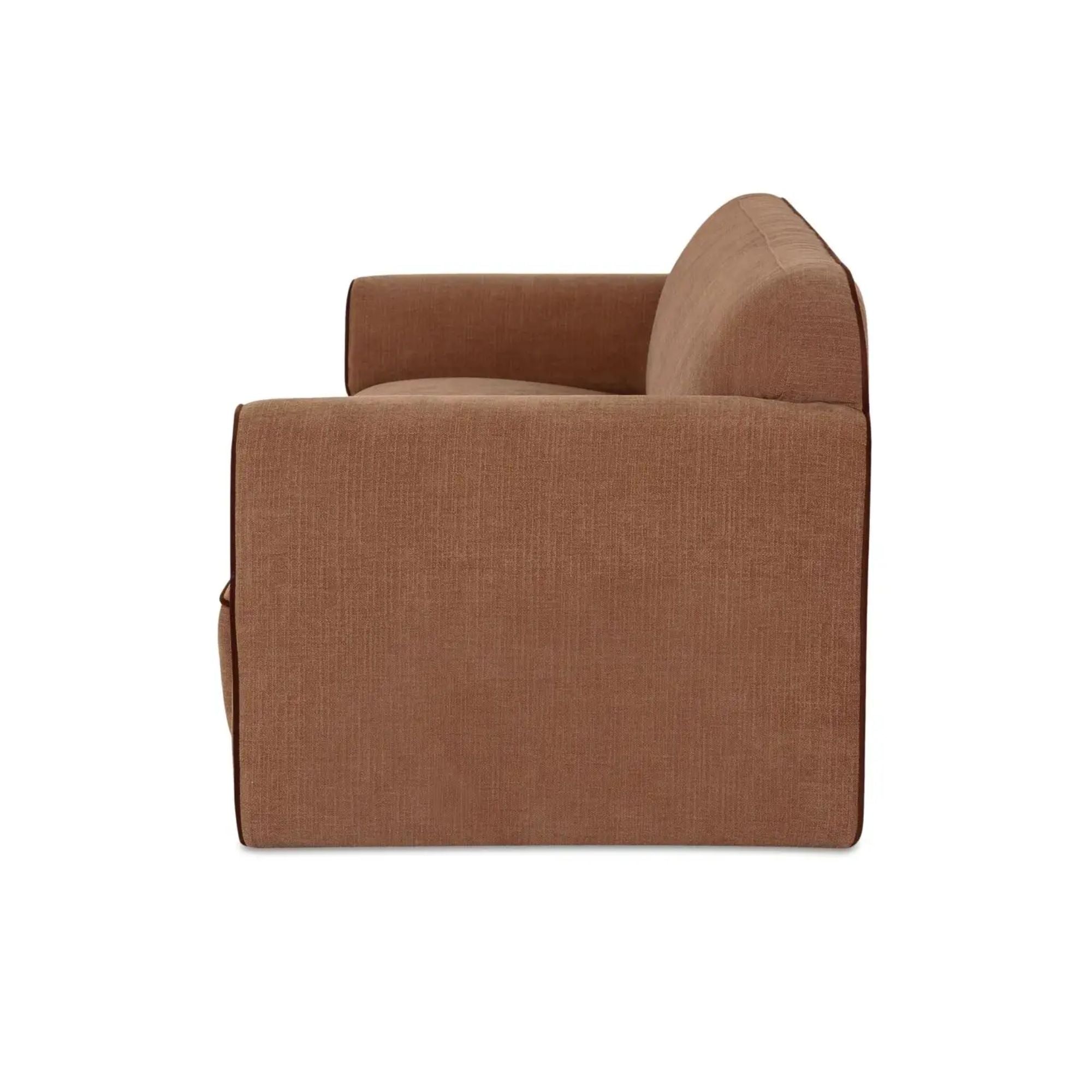 Moe's Home Leo Collection Sofa Light Brown | CastleUp Experience Centre Online Furniture