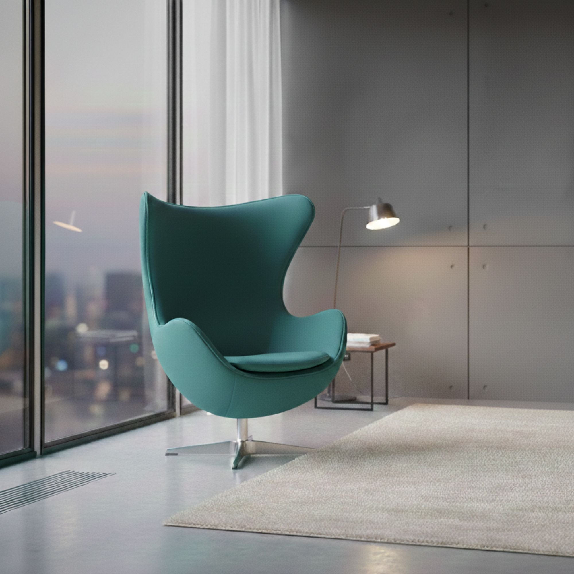 Lesley Swivel Louge Chair Teal N4028 | CastleUp Experience Centre