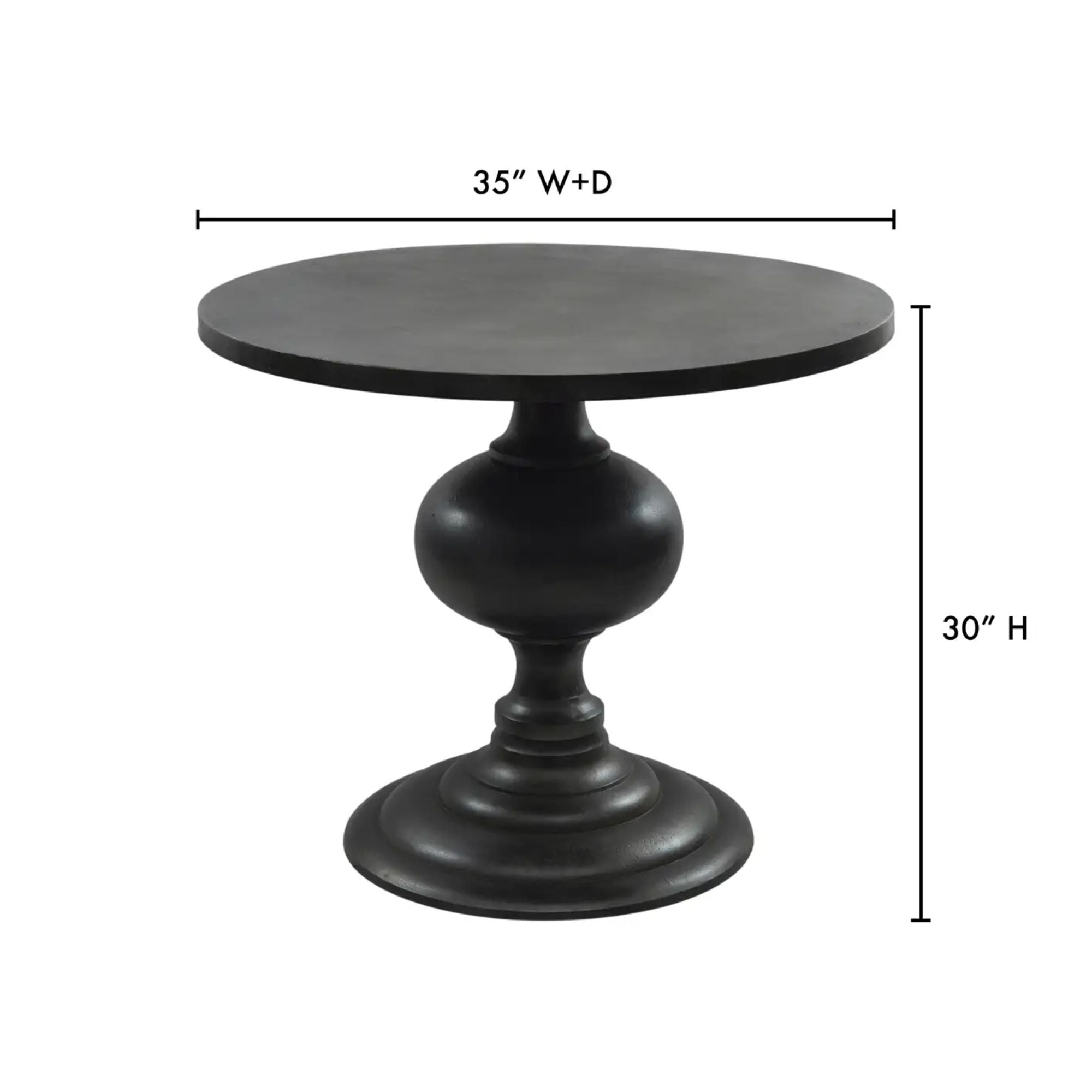 Moe's Home Lexie Collection Dining Table Black | CastleUp Experience Centre Online Furniture