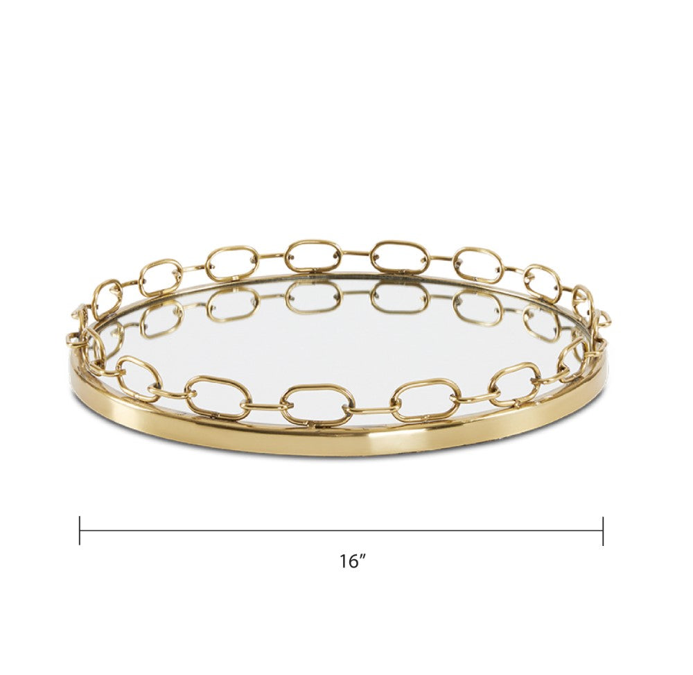 Lilou Chain Link Tray - 16".