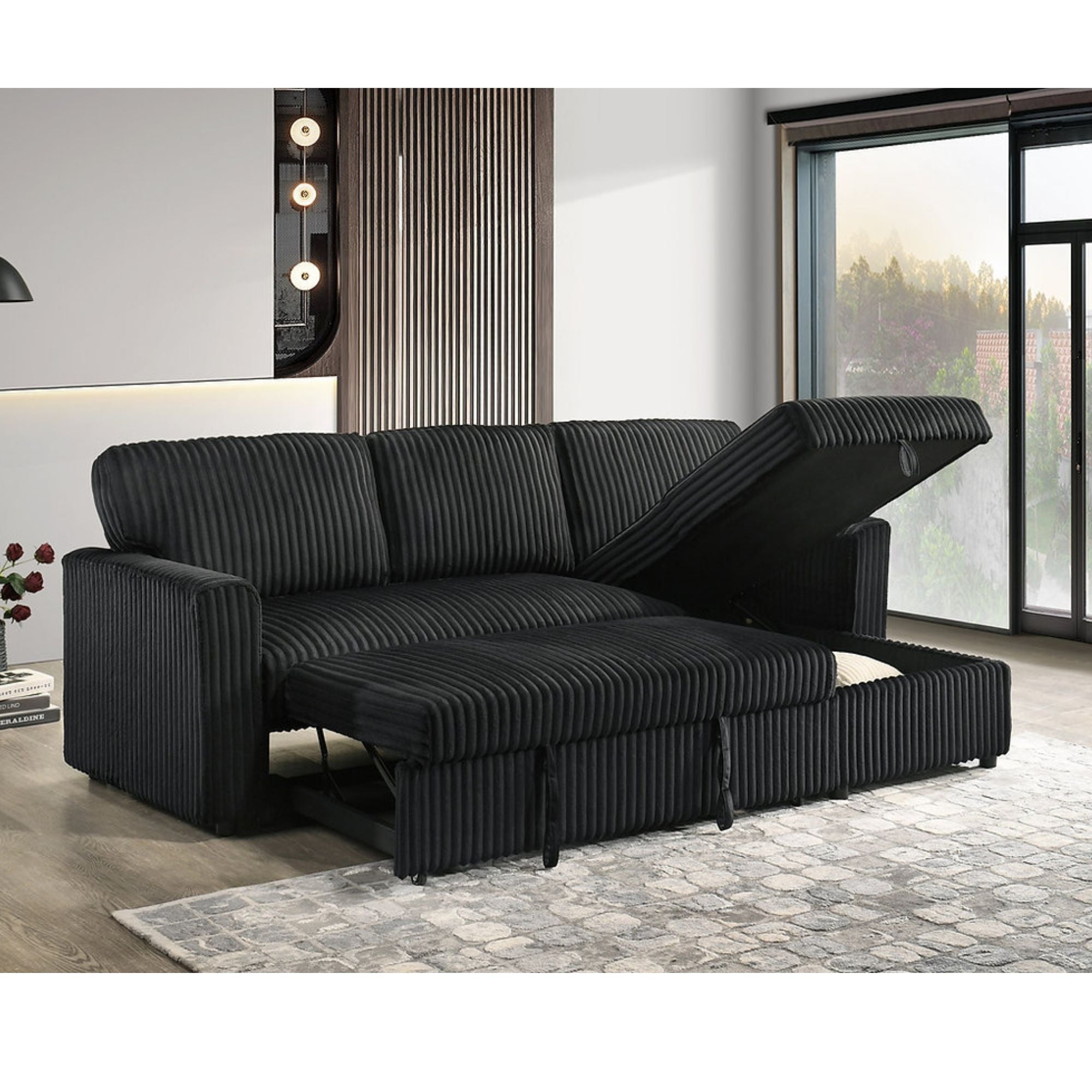 Lincon Reversible Chaise Sectional Bed | CastleUp Experience Centre