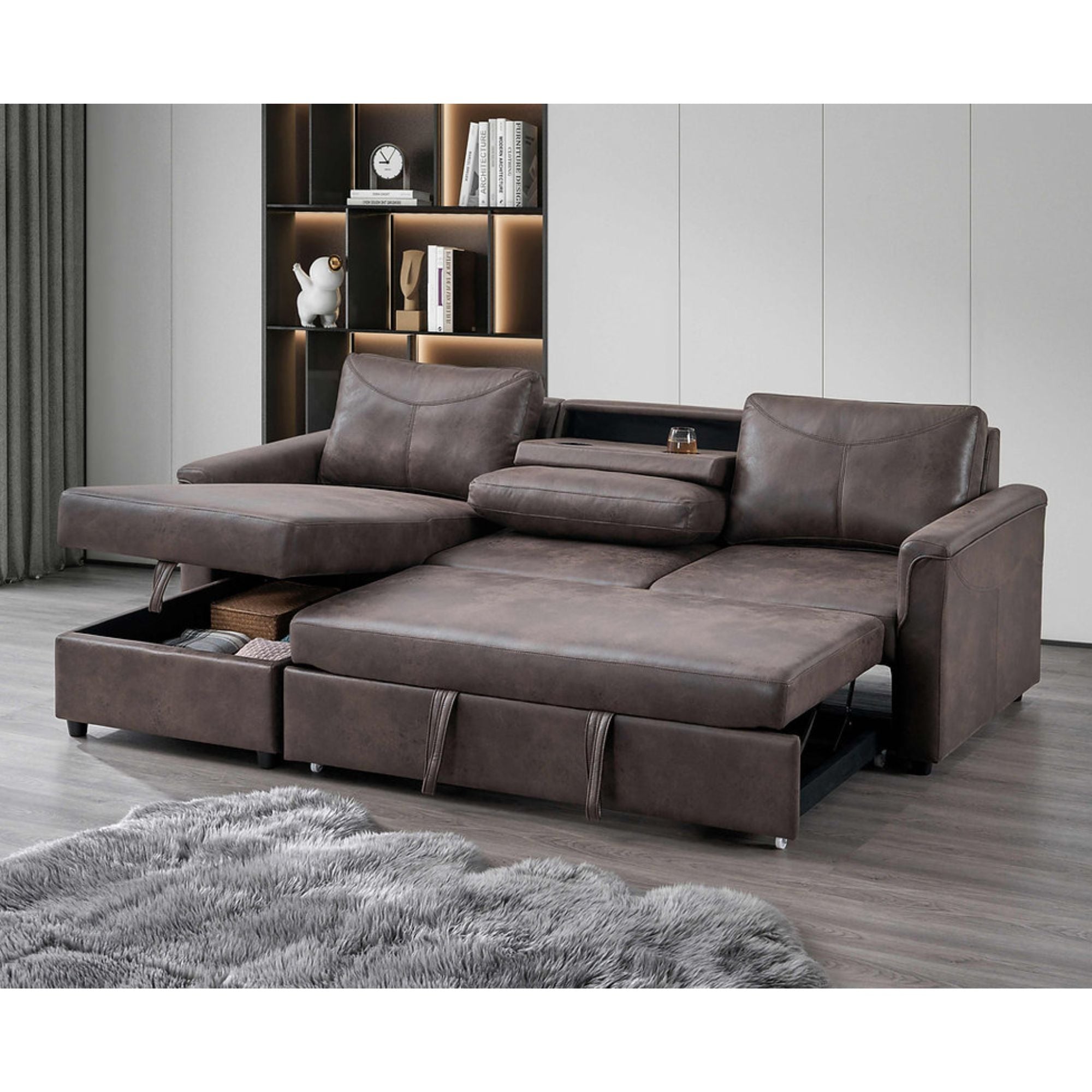 Atlas Storage Sectional Sleeper | CastleUp Experience Centre
