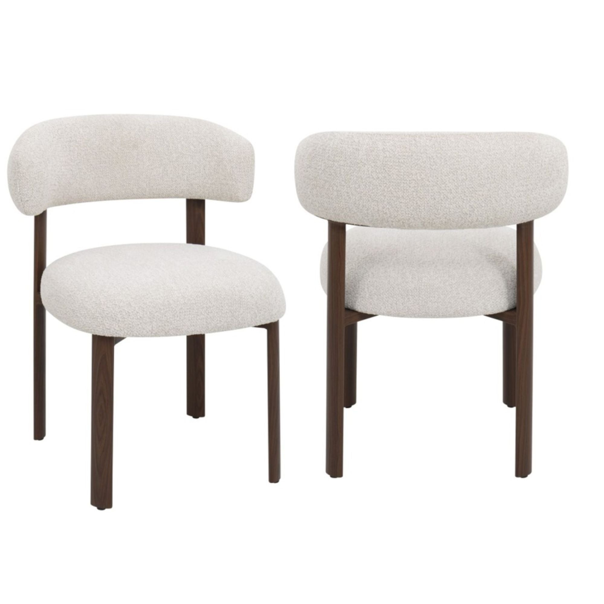 Linden Dining Chair Set in Beige (Set of 2) | CastleUp Experience Centre Online Furniture
