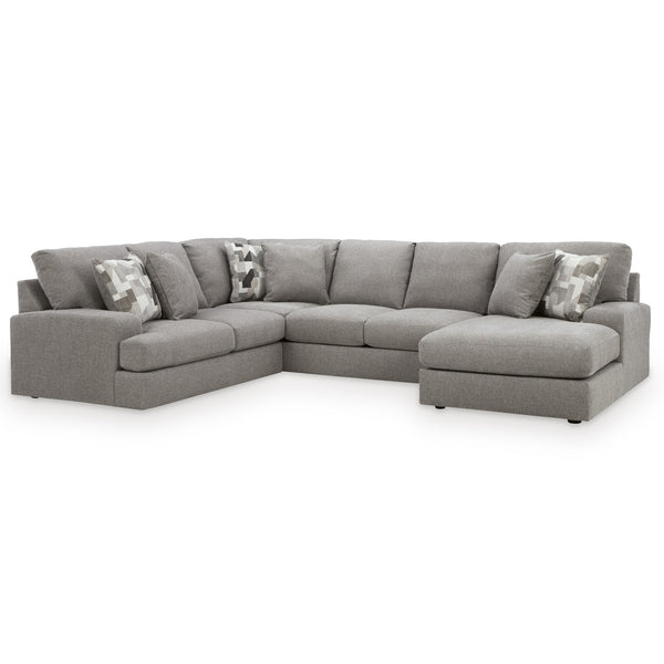 Lindon 3-Piece Sectional with Chaise in Smoke