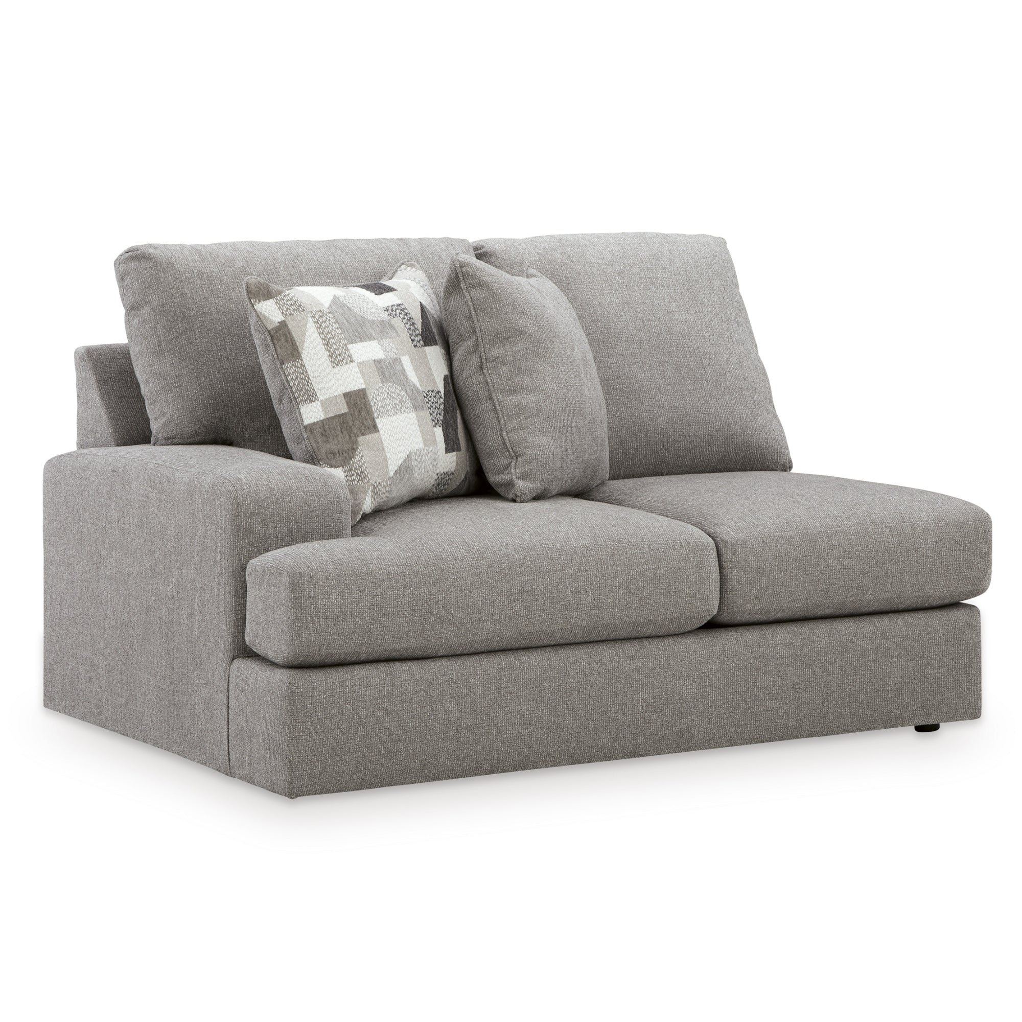 Lindon 3-Piece Sectional with Chaise in Smoke