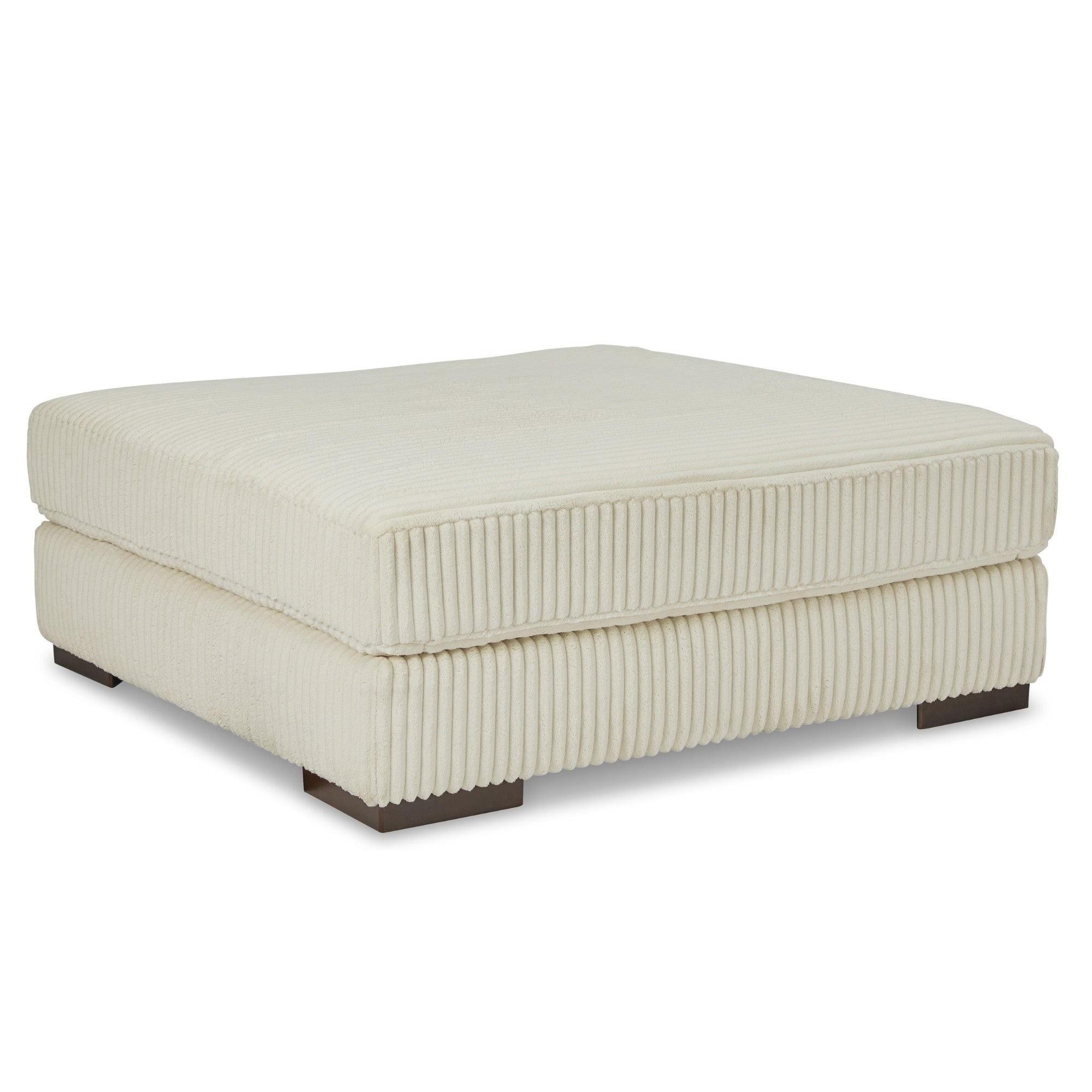 Lindyn Oversized Accent Ottoman Ivory