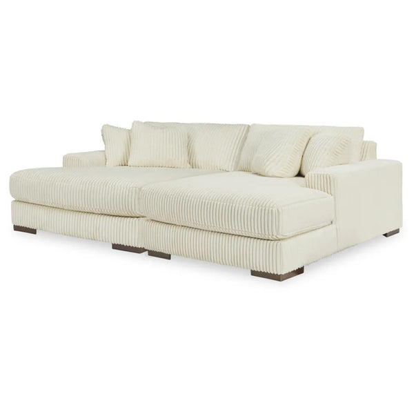 Lindyn Super Chaise Ivory