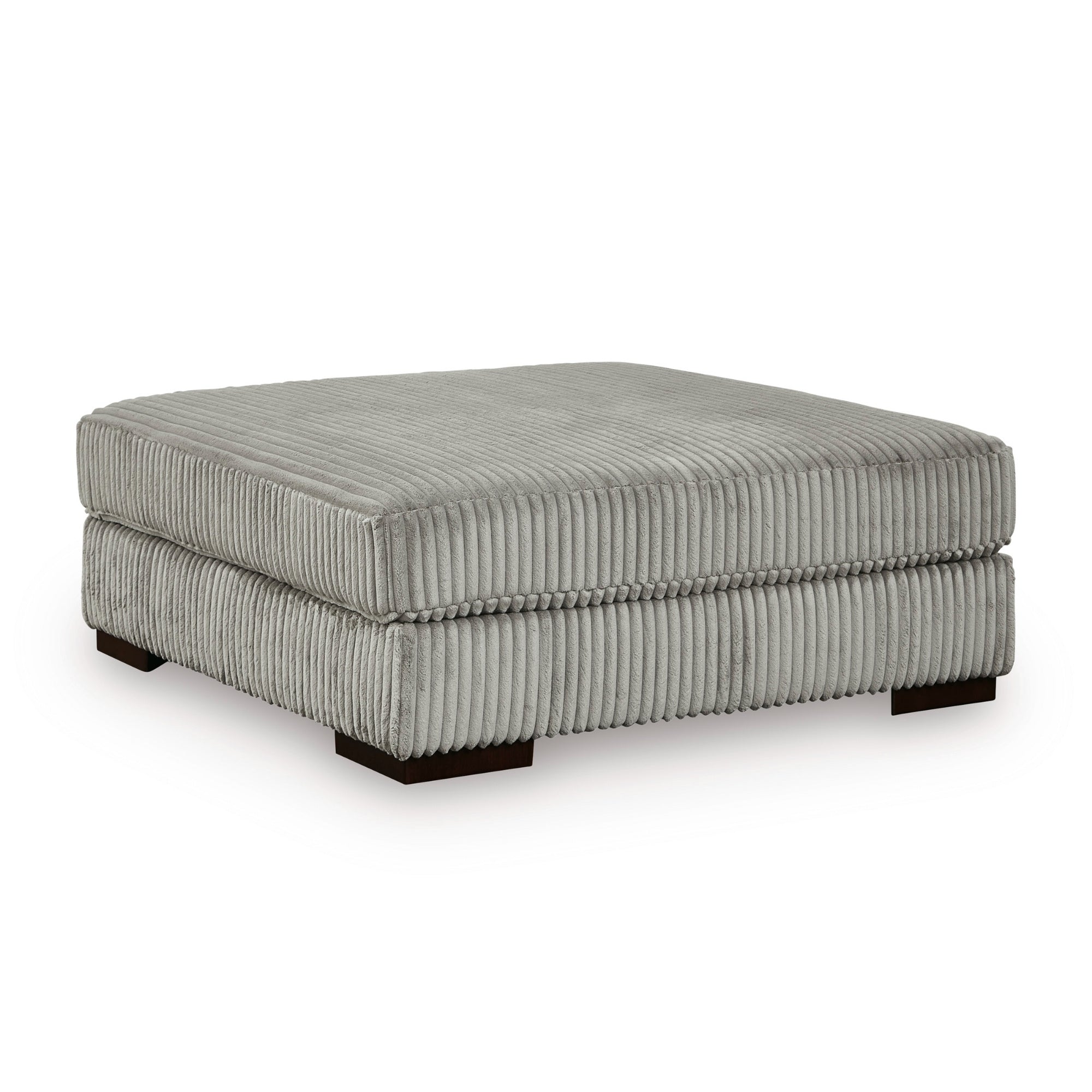 Lindyn Oversized Accent Ottoman Grey