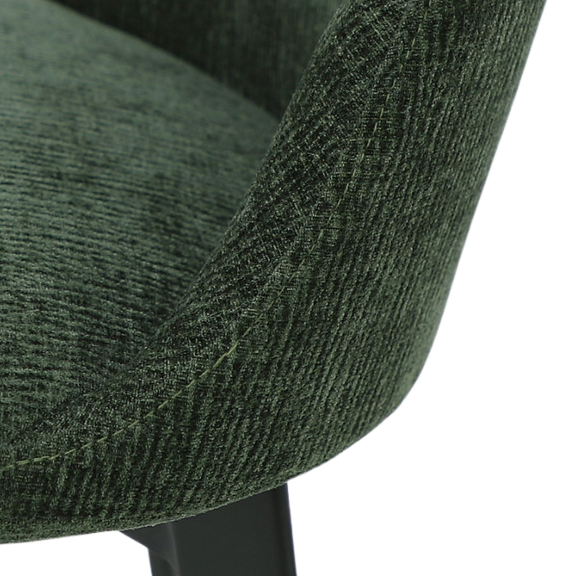 Liora Chair Pair Soft Chenille Green