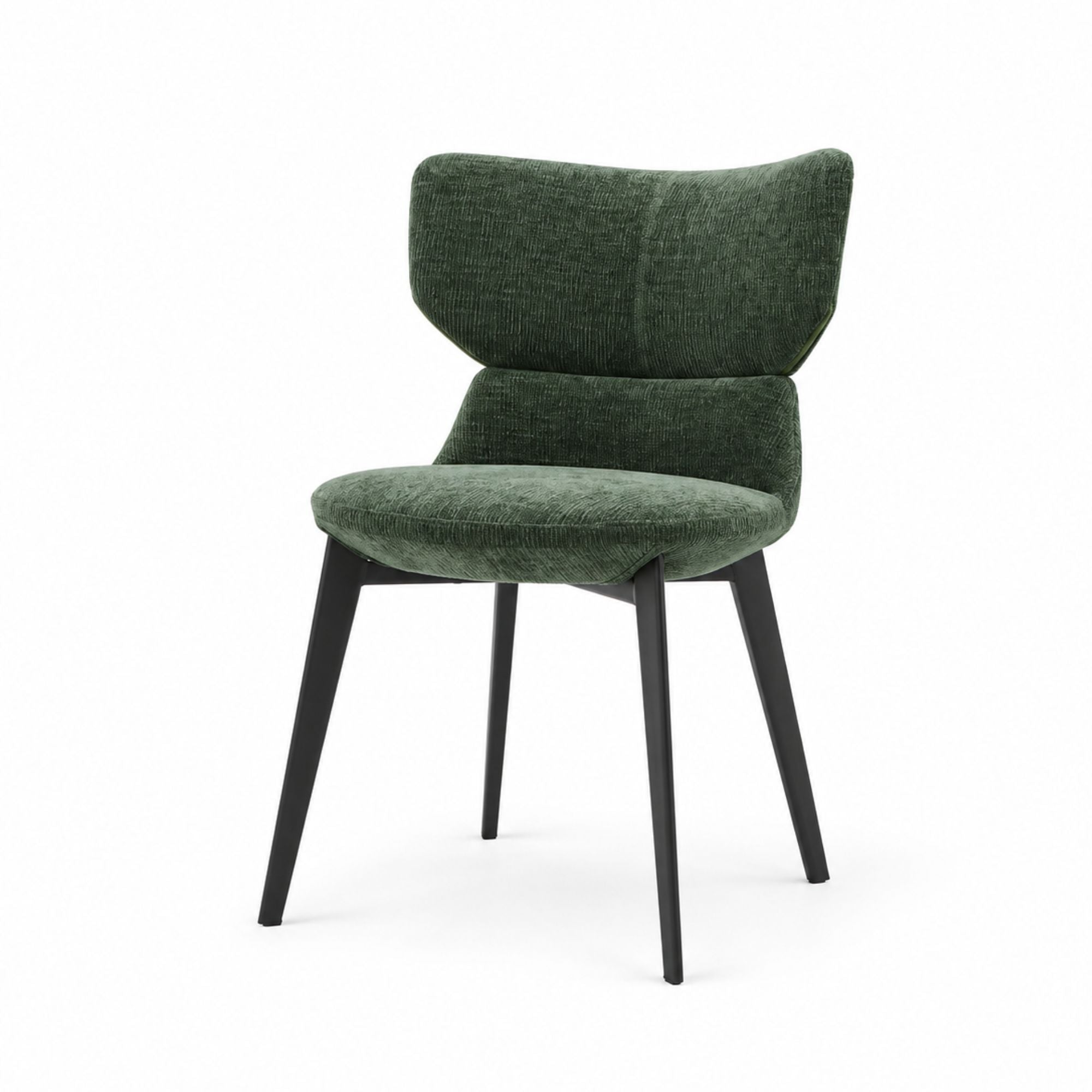 Liora Chair Pair Soft Chenille Green