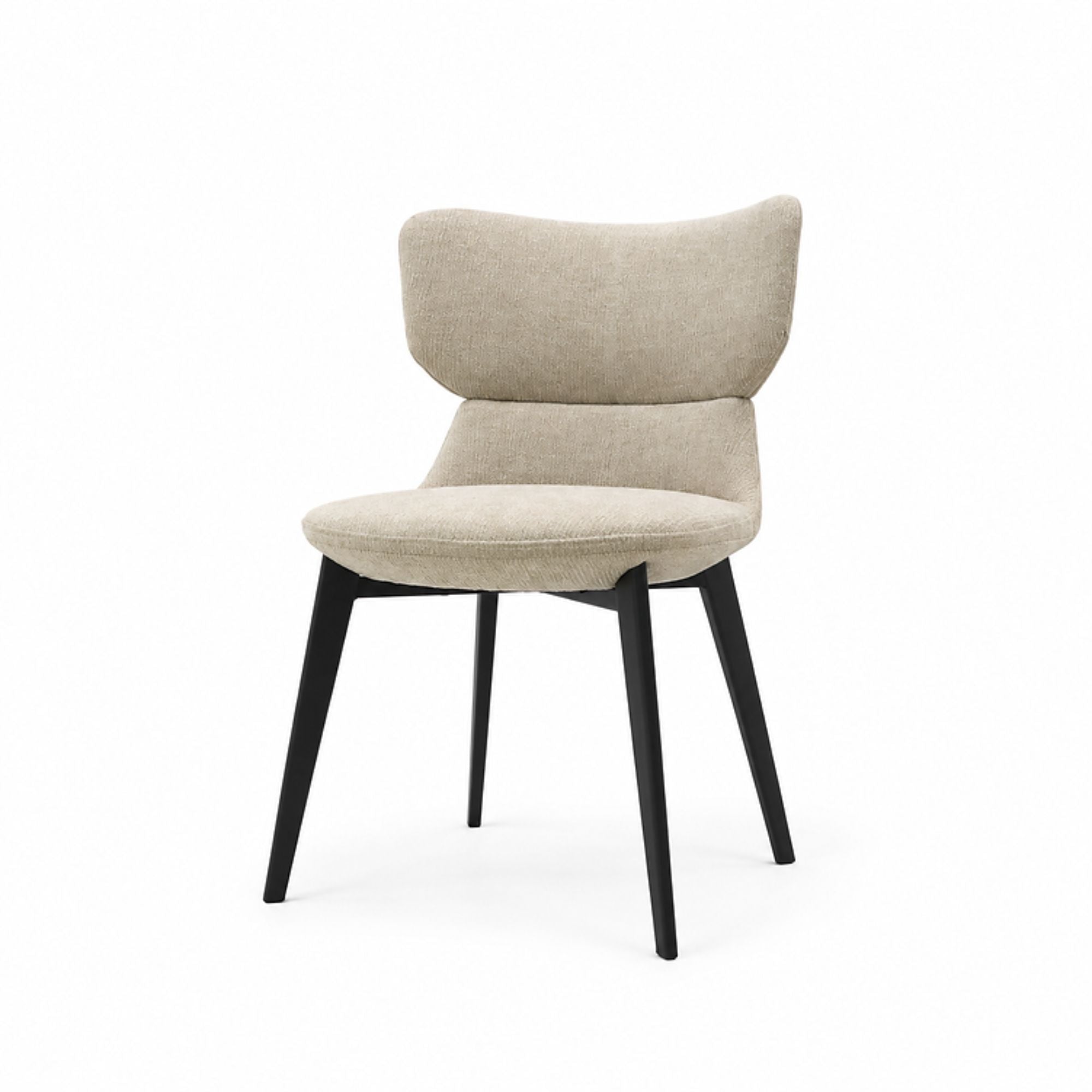 Liora Chair Pair Soft Chenille Beige