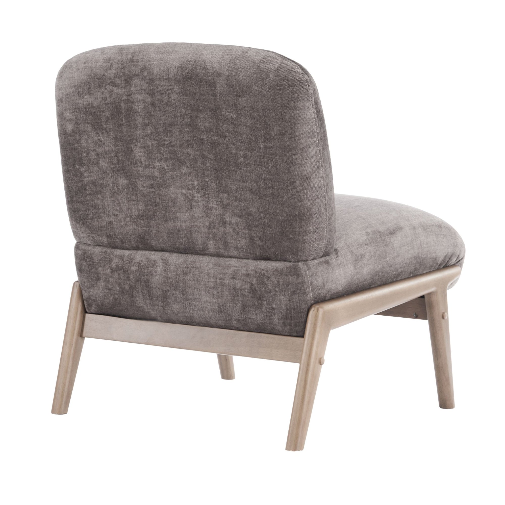 Lisson Accent Chair Dark Taupe and Walnut