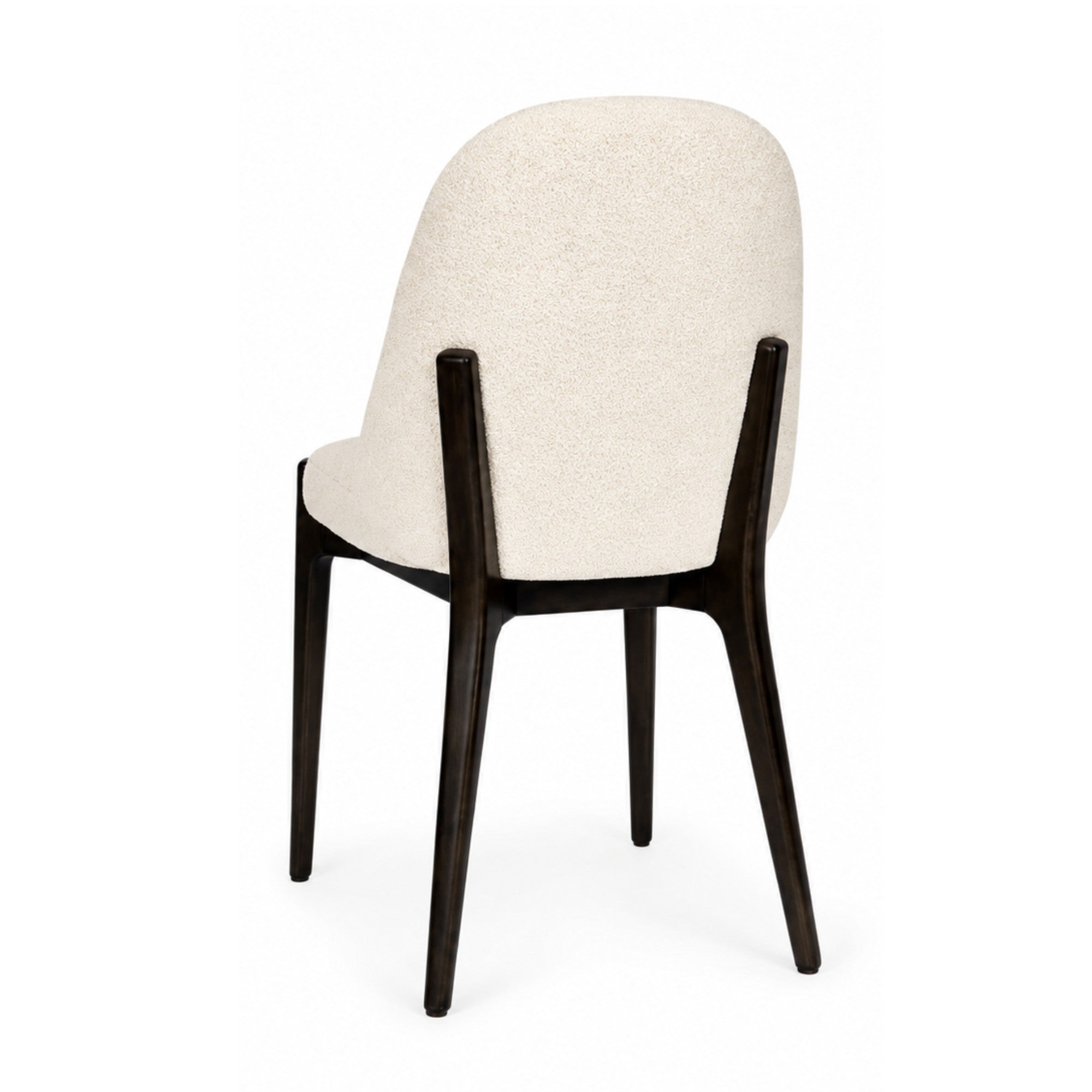 Chaise de salle à manger Caspian moderne du milieu du siècle, couleur sable (lot de 2)