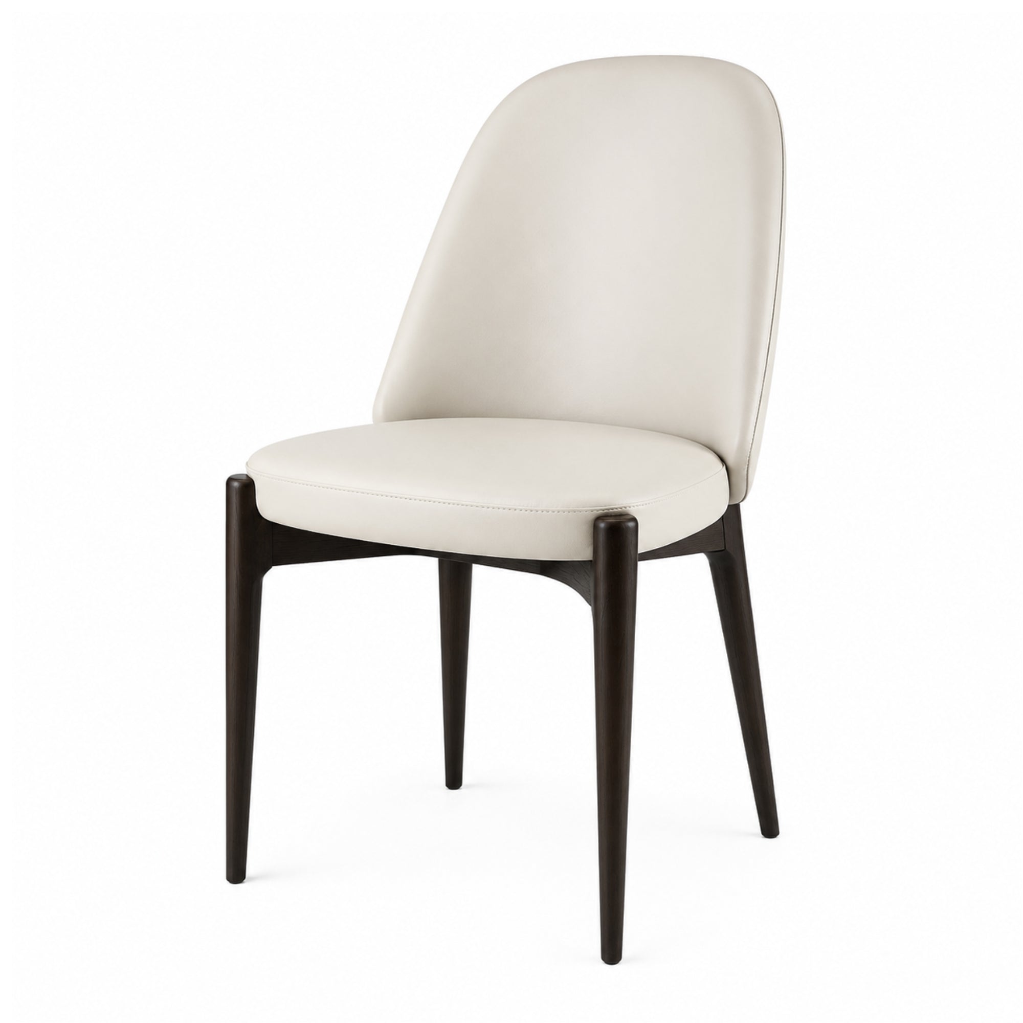 Livepool Dining Chair Aspen Taupe / Dark Walnut