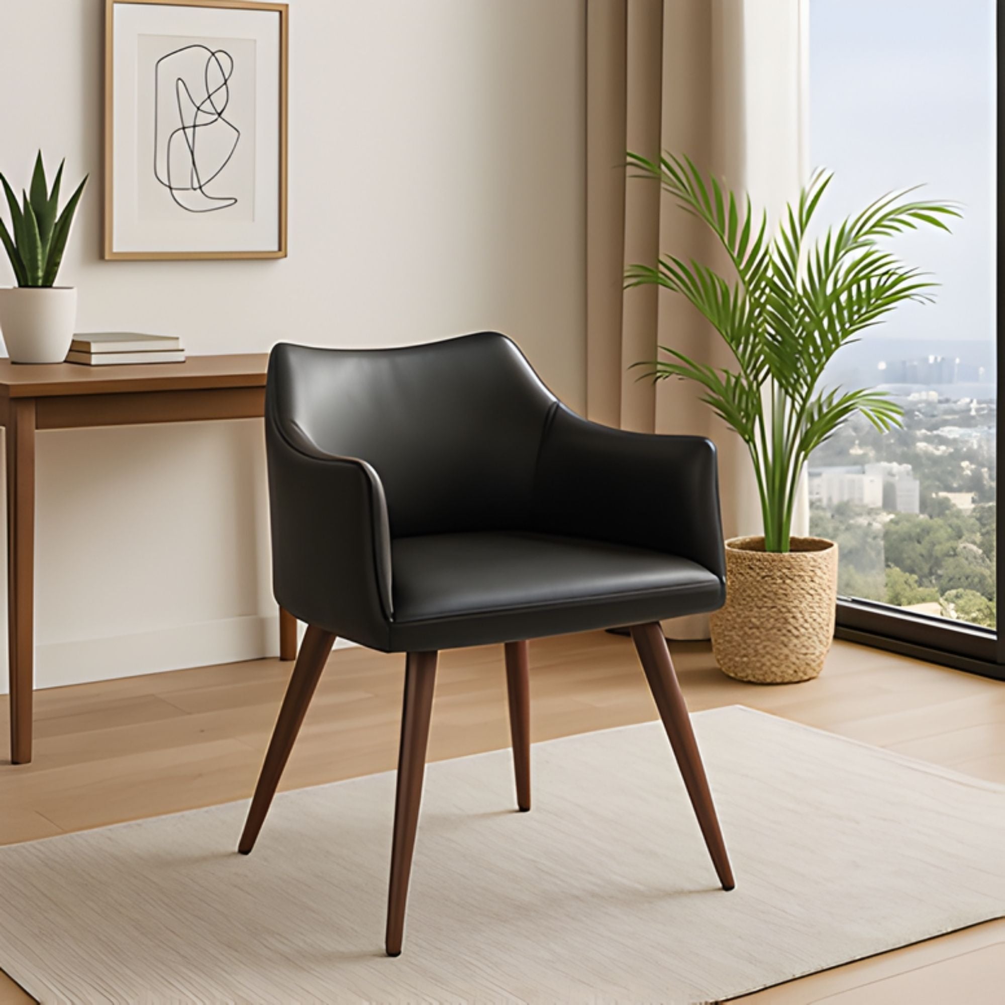 Lopod Arm Dining Chair in Black | CastleUp Experience Centre Online Furniture