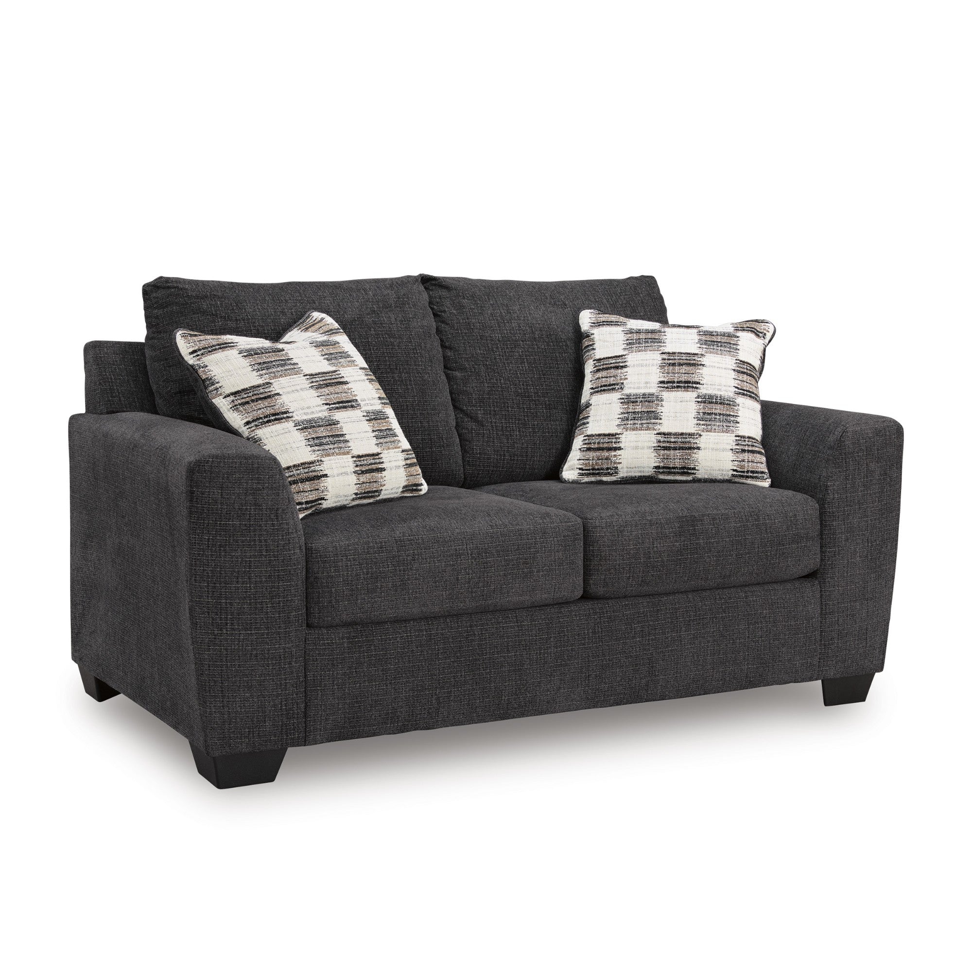 Loreo Loveseat in Dark Grey