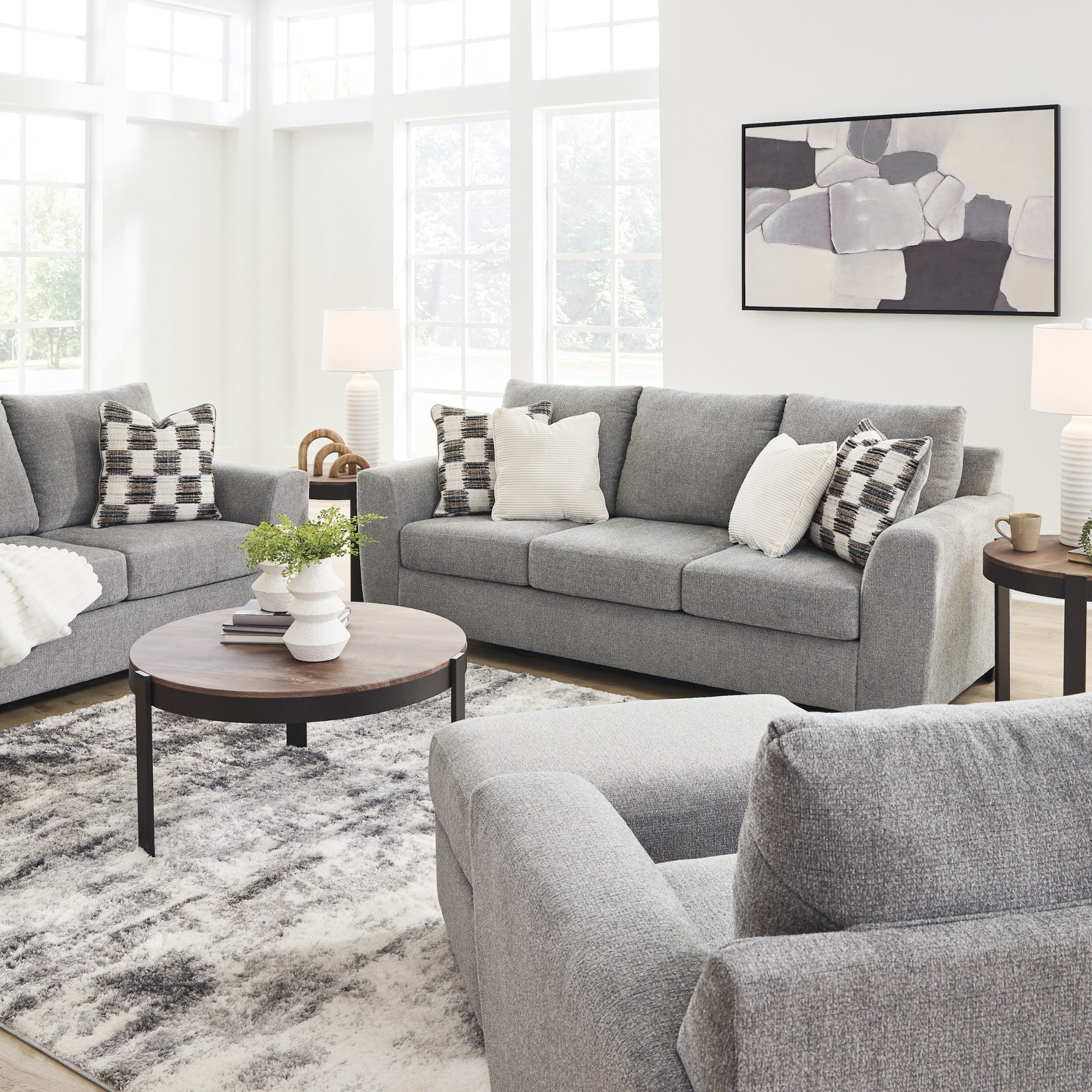 Loreo Sofa Set in Flint