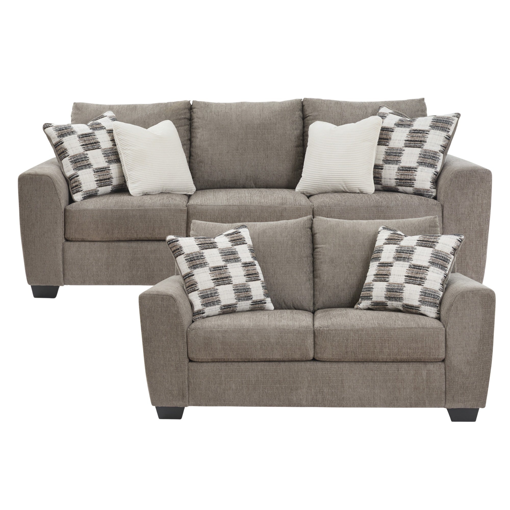 Loreo Sofa Set in Truffle