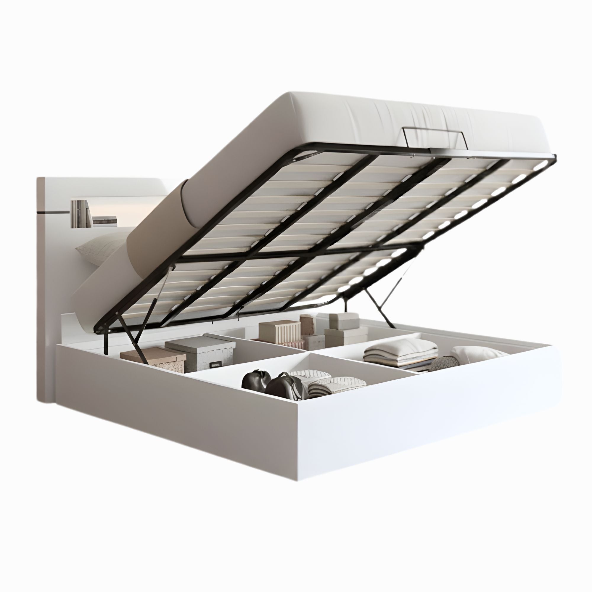 Lumina Lift-Up Bed Light Grey | CastleUp Experience Centre