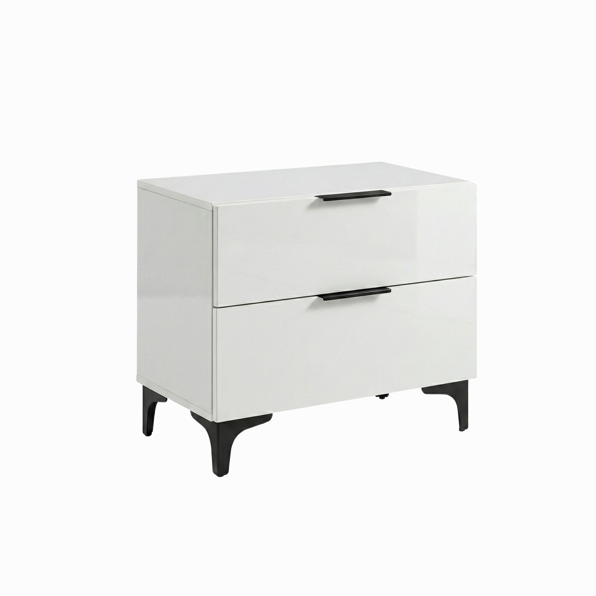 Lumina Lacquer Nightstand in Light Grey | CastleUp Experience Centre