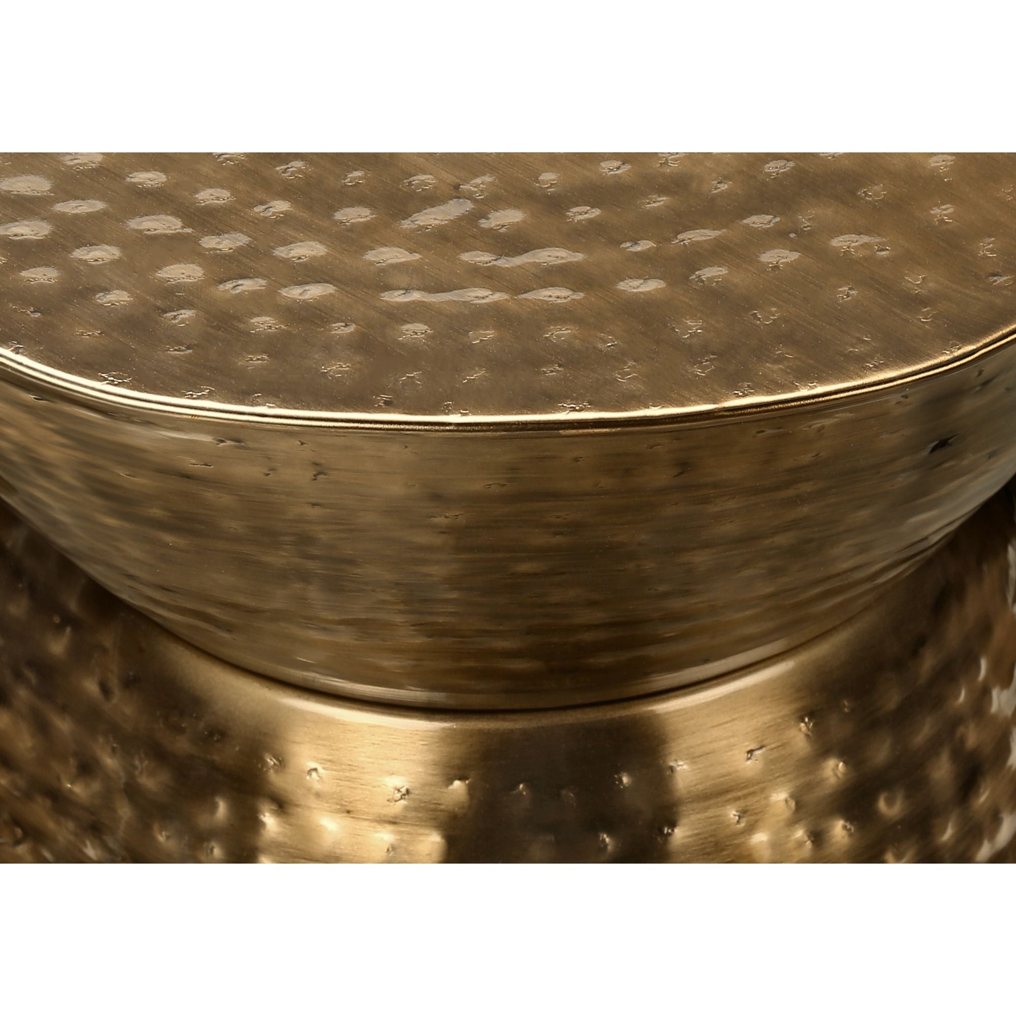 Luxen accent table in copper finish by Monarch Specialties, featuring a sleek round top and modern design.