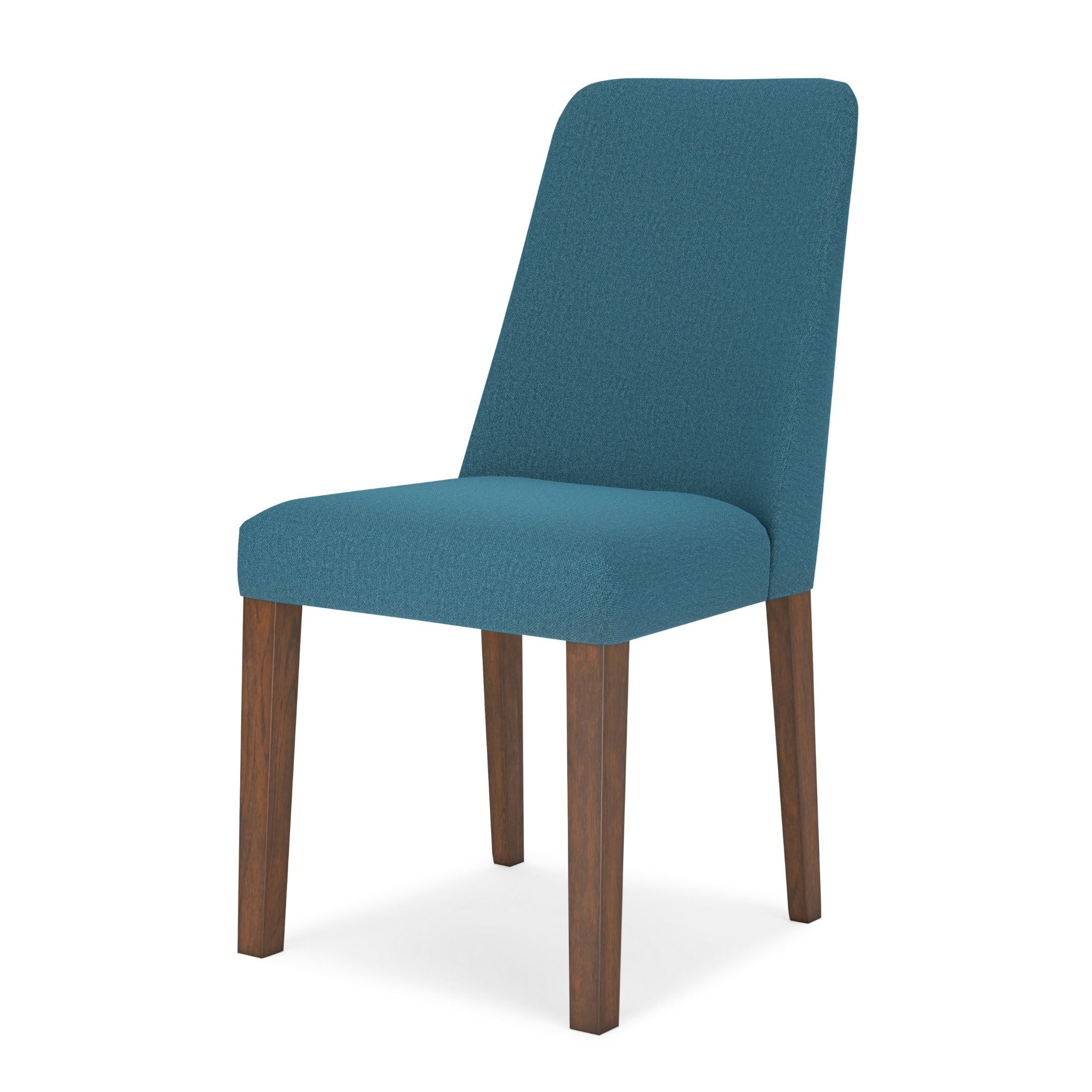 Blue Lyncott Collection dining room side chair from Signature Ashley, showcasing upholstered fabric and elegant design.