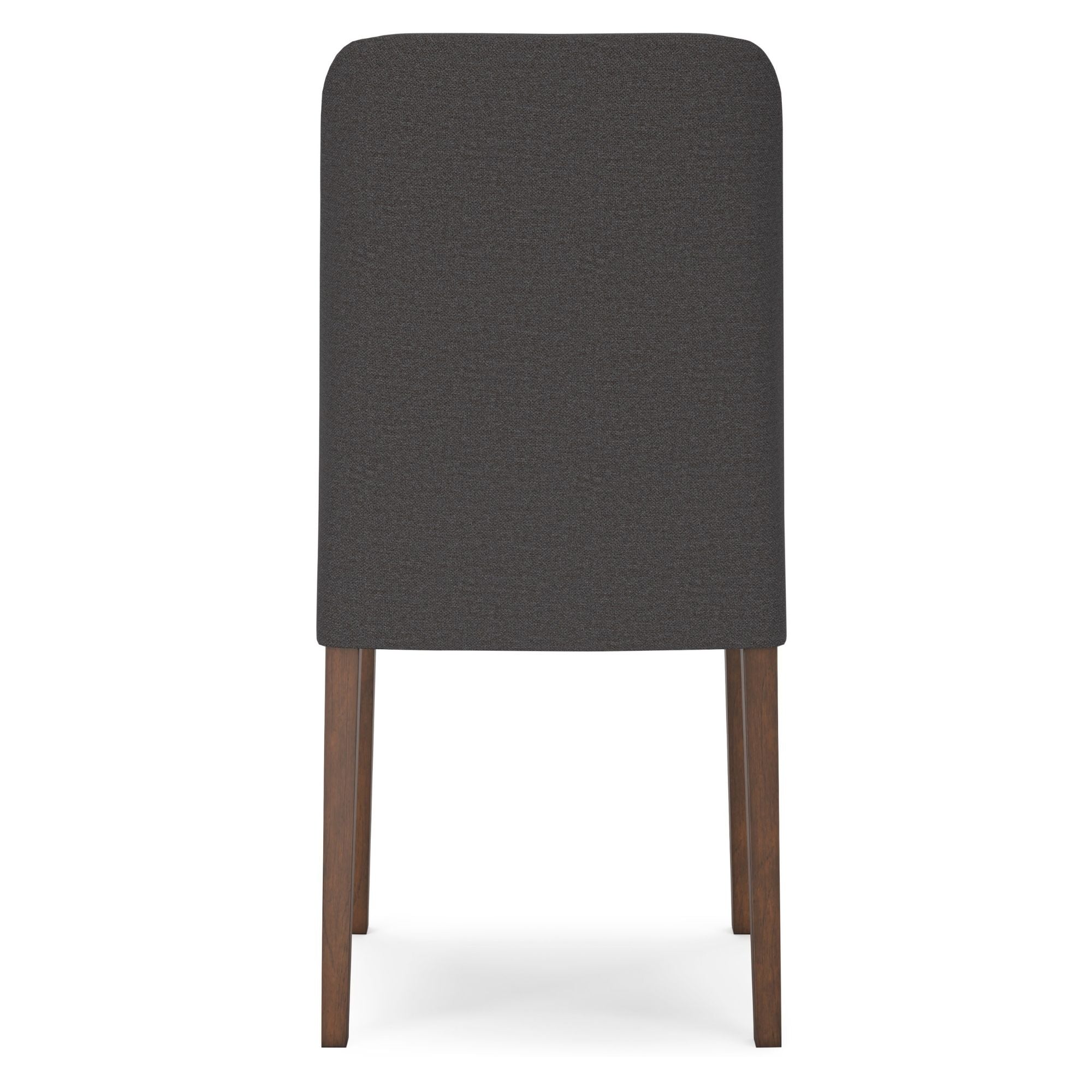 Pair of charcoal Lyncott Dining UPH Side Chairs by Signature Ashley with upholstered seats and sleek modern design
