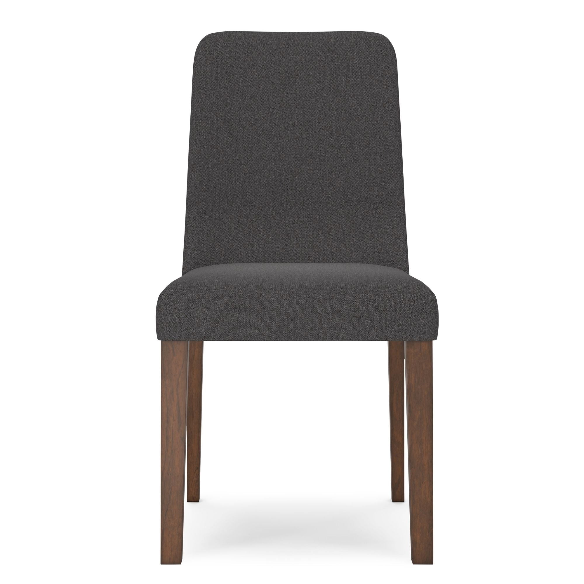 Signature Ashley Lyncott Collection dining room set with charcoal upholstered side chairs and matching table, stylish and modern design.