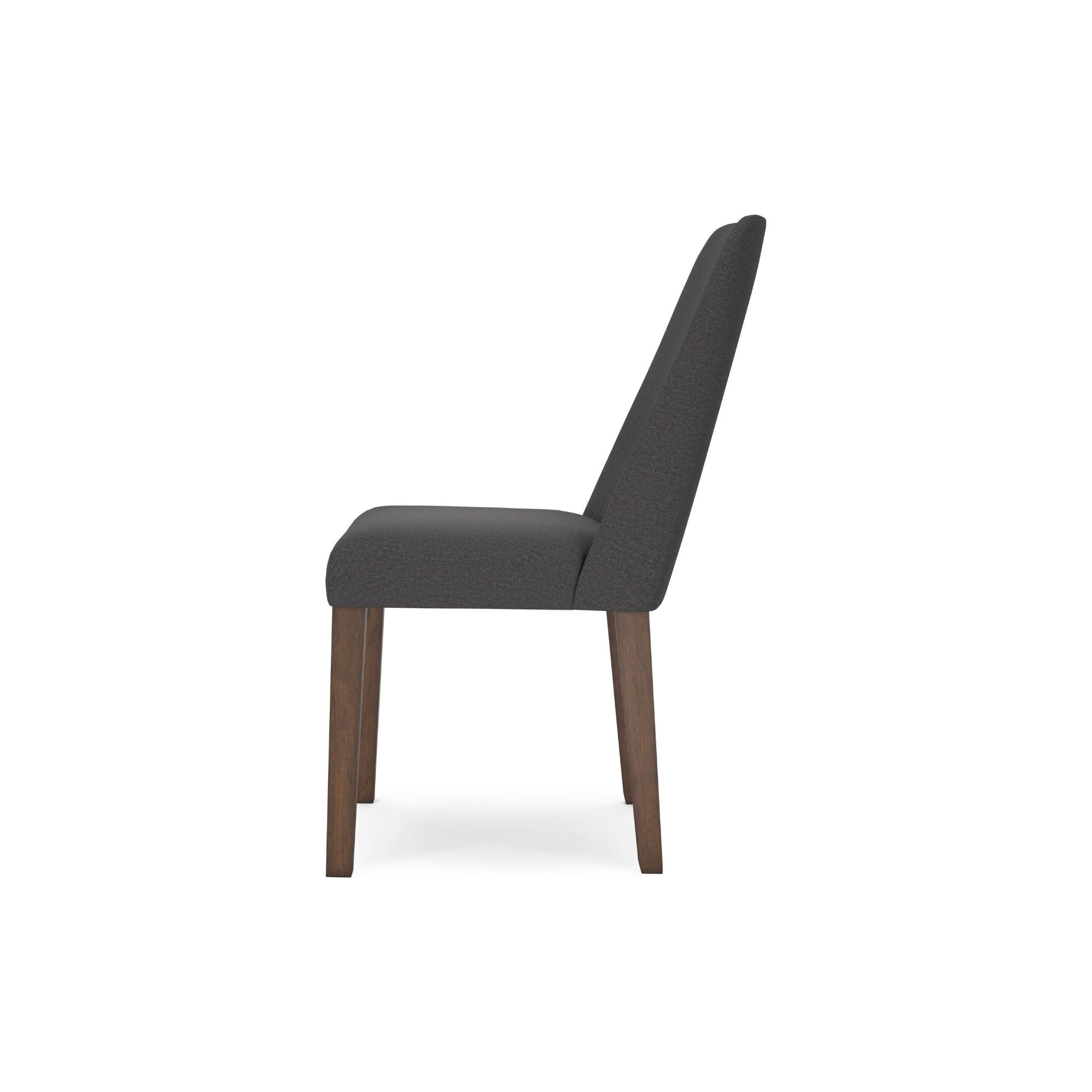 Charcoal Lyncott Collection dining room set with upholstered side chairs, designed by Signature Ashley for elegant dining spaces.