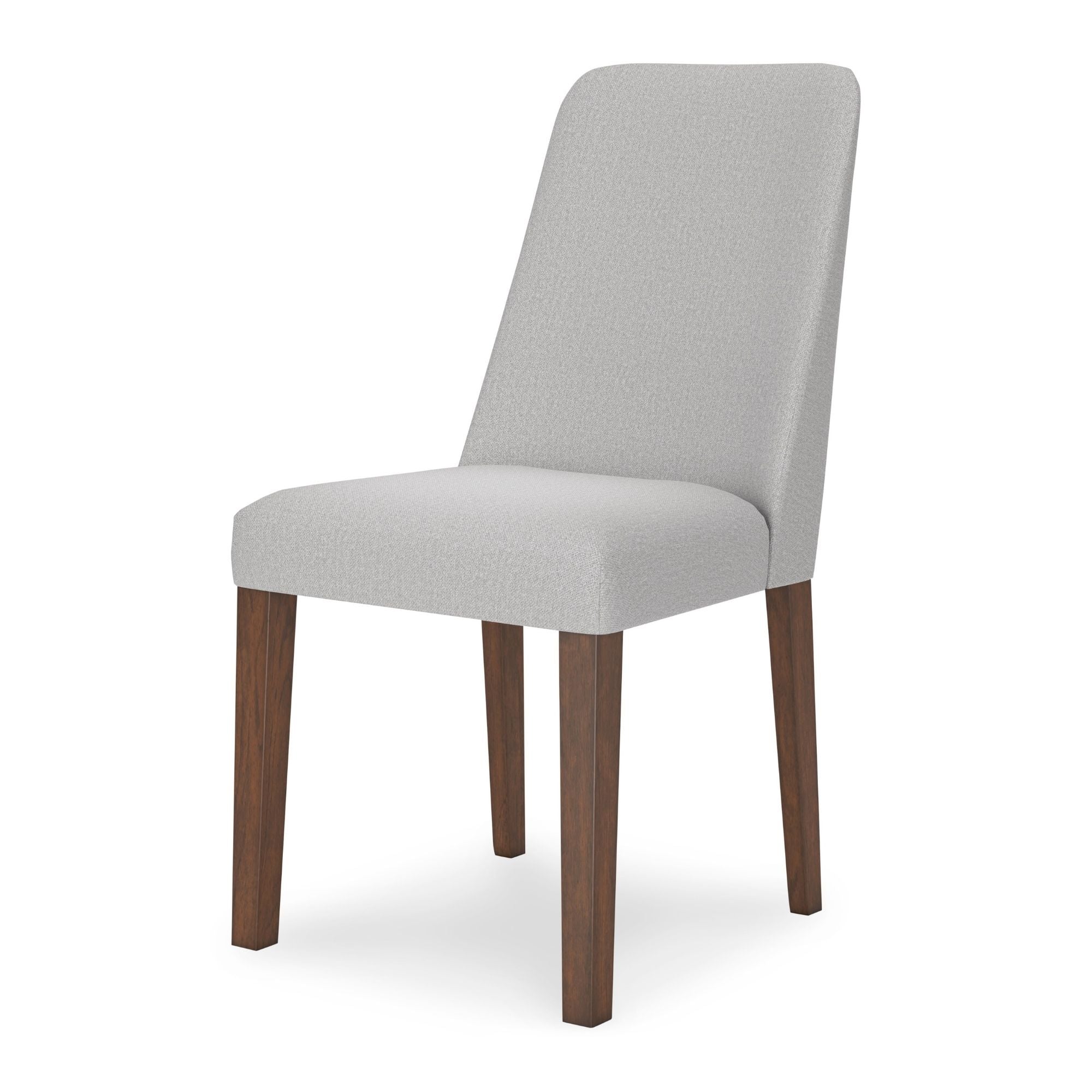 Light grey Lyncott Collection dining room set with upholstered side chairs by Signature Ashley, shown in a modern dining space.