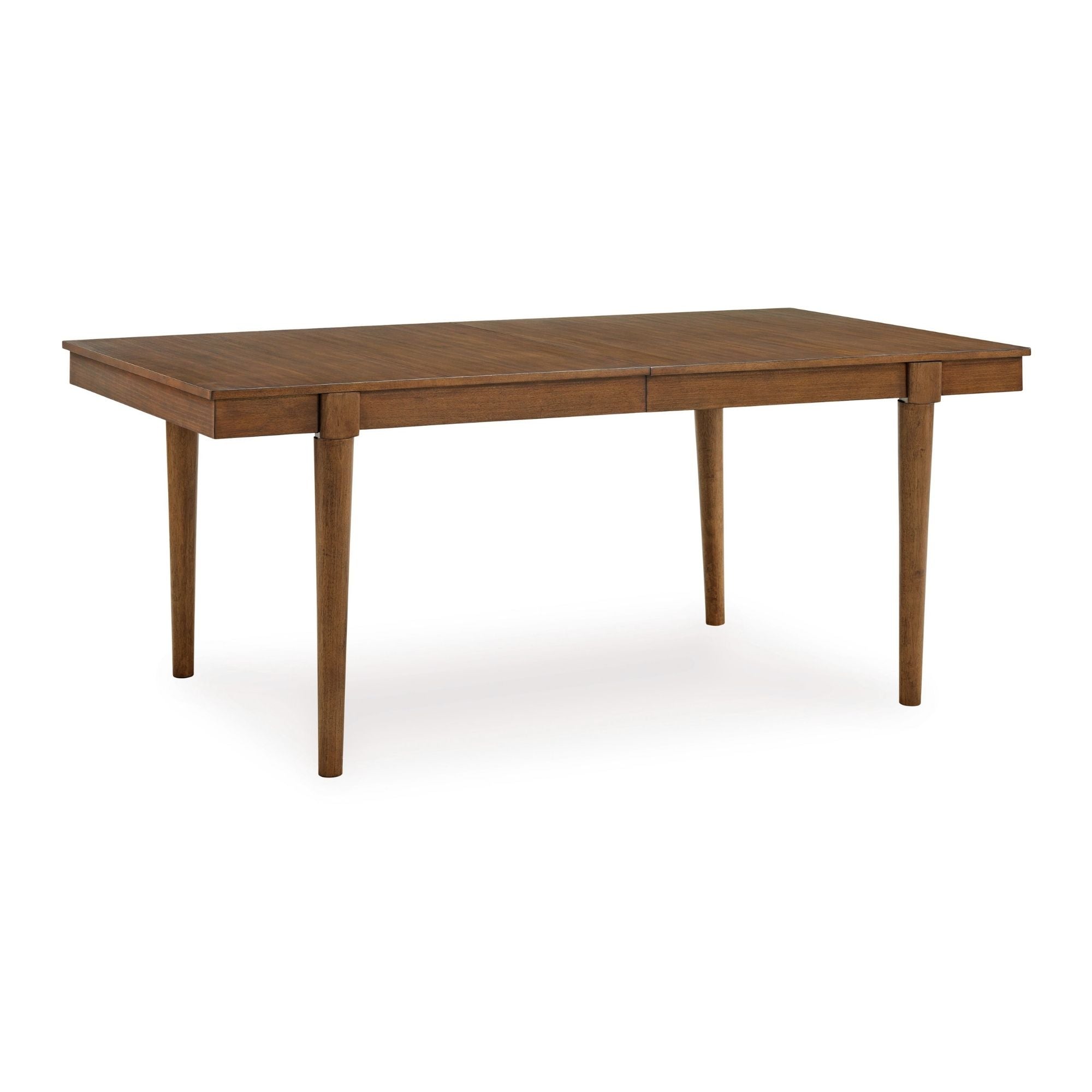 Lyncott Ext Dining Room Table by Signature Ashley with wooden finish, extended tabletop, and modern design for dining area.