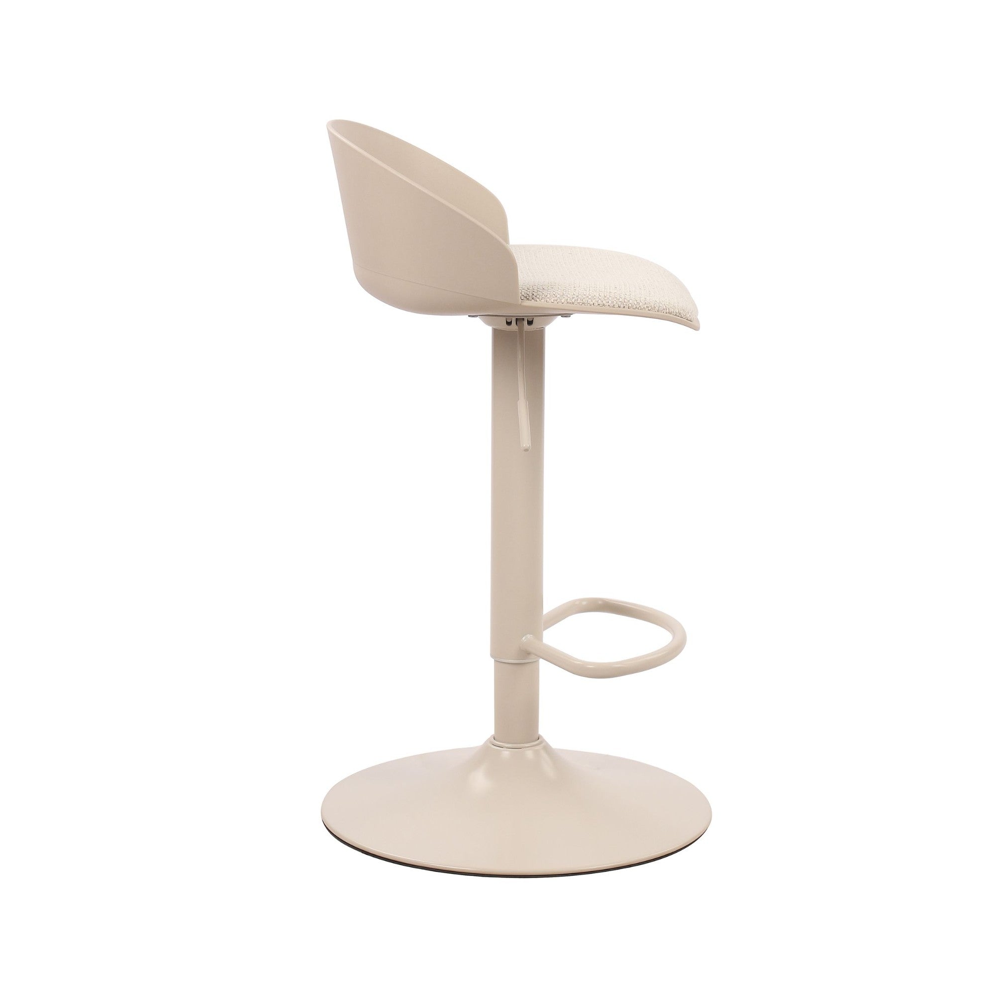 Mabel Adjustable Bar Stool – Beige (Set of 2)