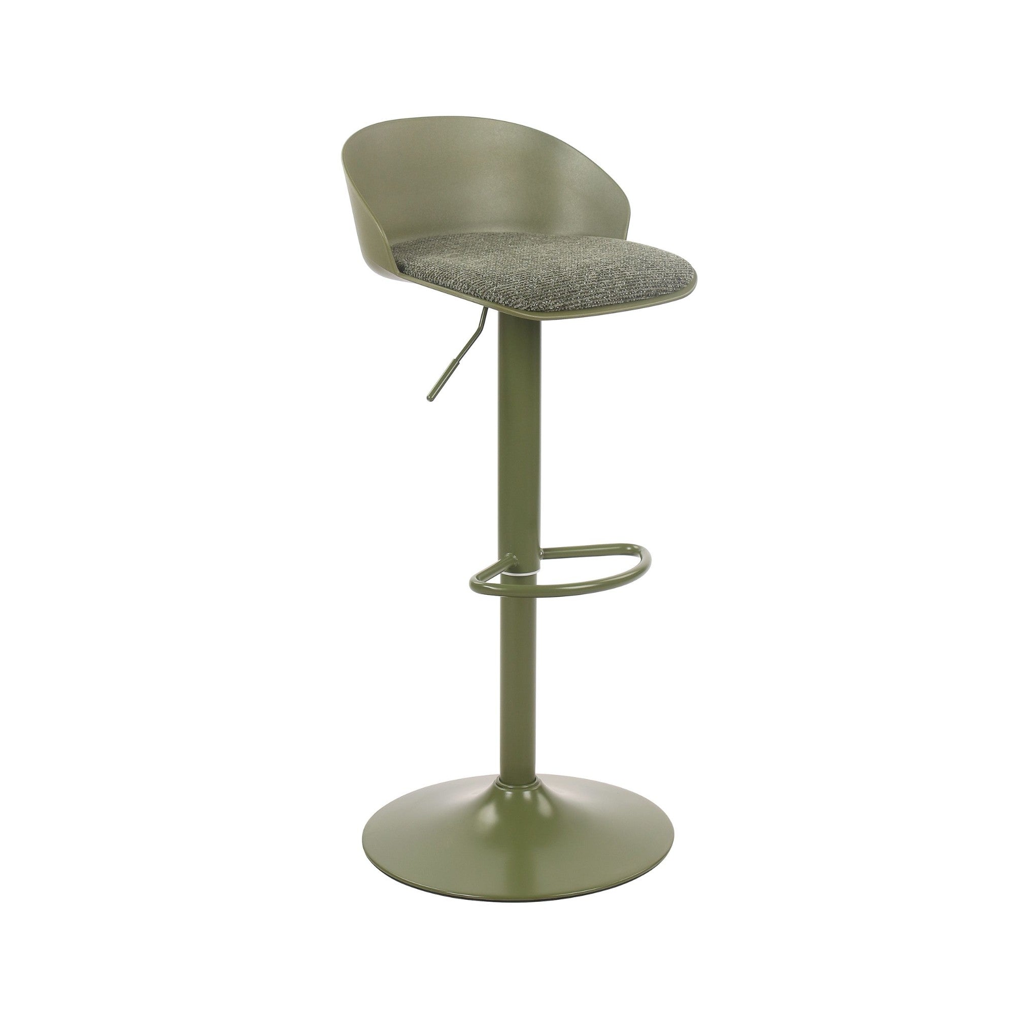 Mabel Adjustable Bar Stool – Green (Set of 2)