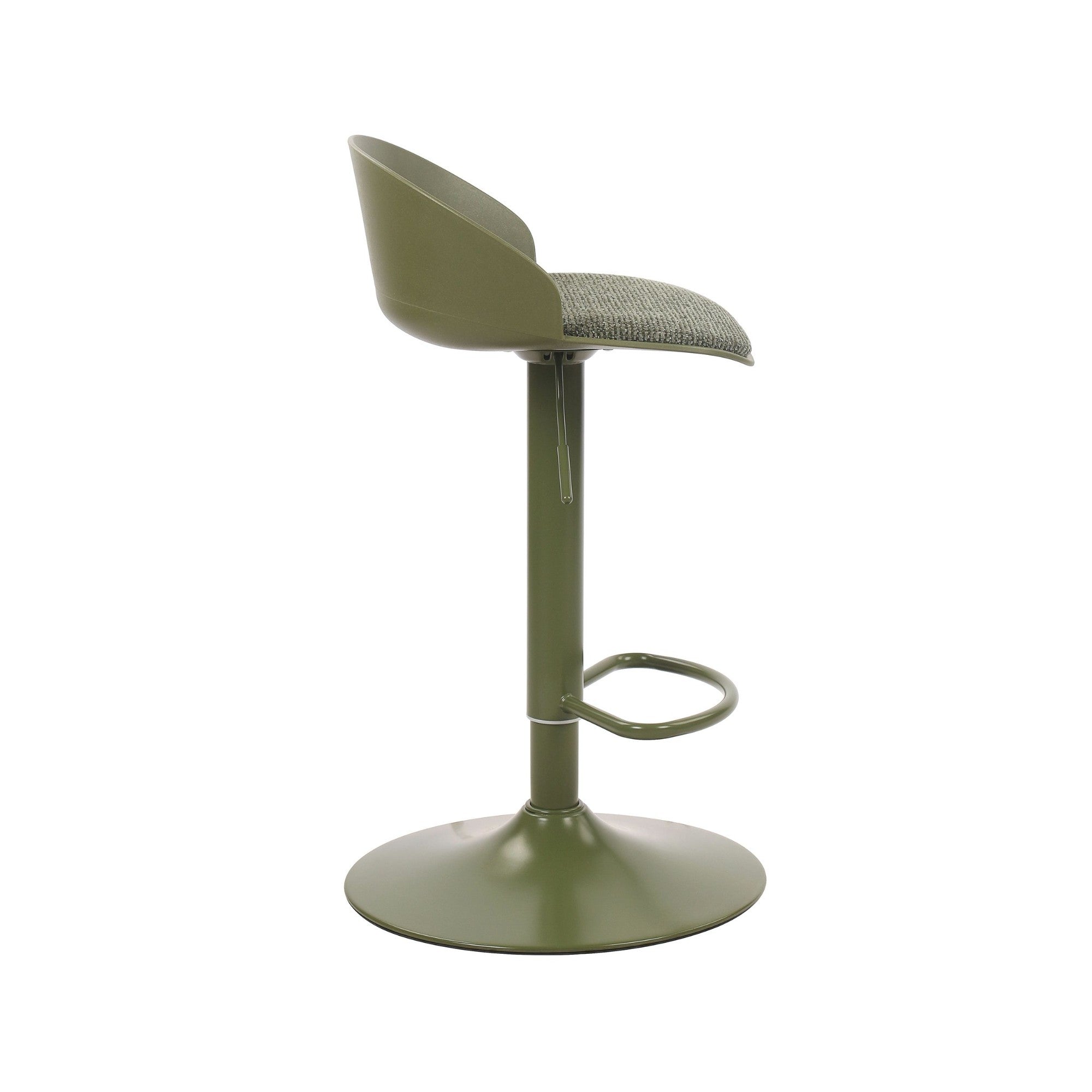 Mabel Adjustable Bar Stool – Green (Set of 2)