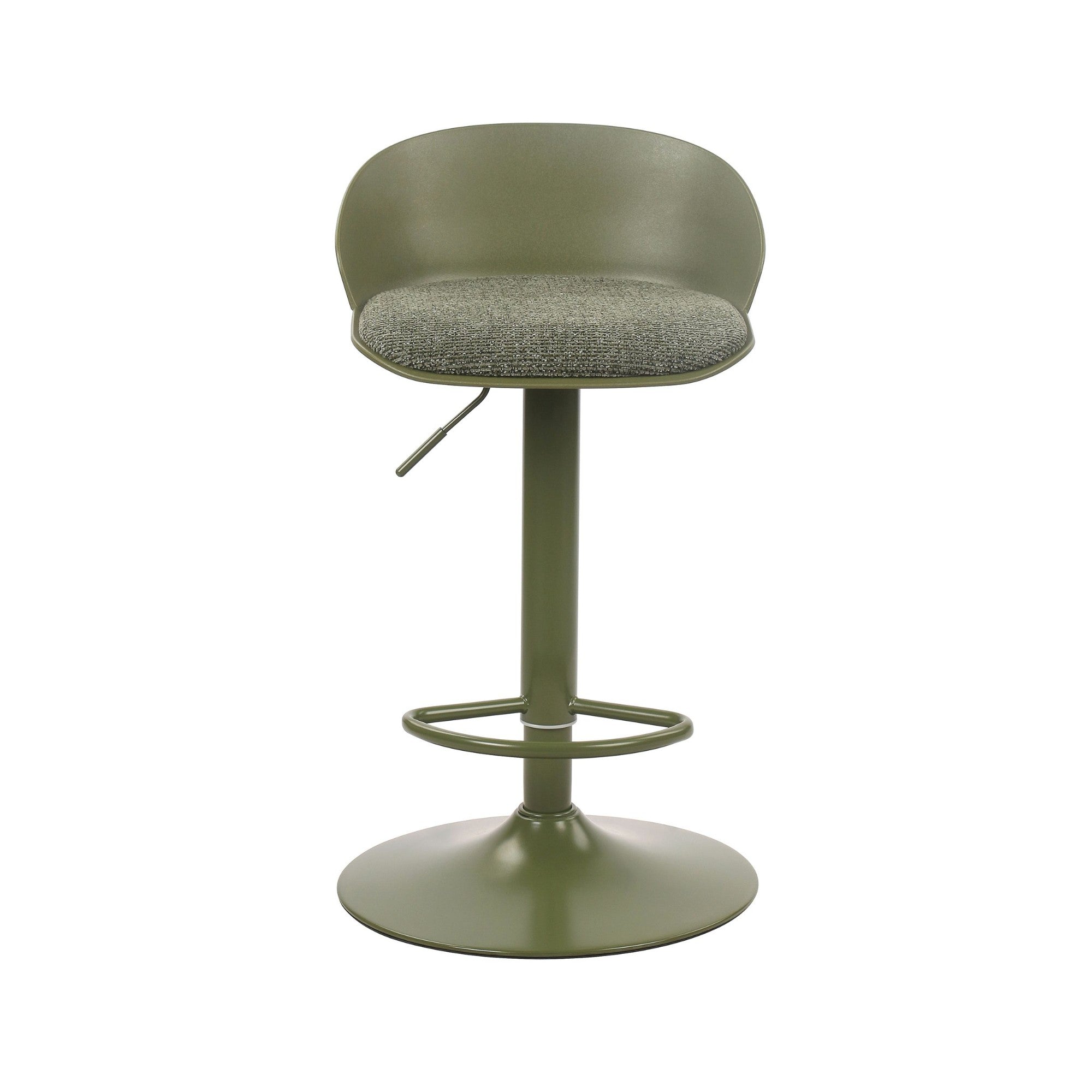 Mabel Adjustable Bar Stool – Green (Set of 2)