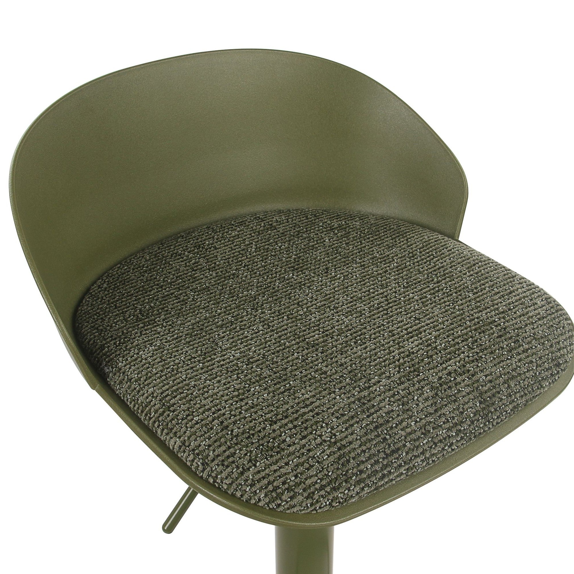 Mabel Adjustable Bar Stool – Green (Set of 2)