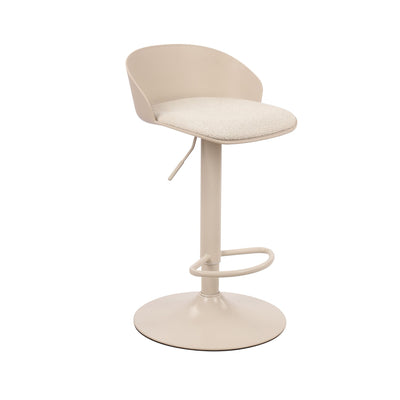 Mabel Adjustable Bar Stool – Beige (Set of 2)