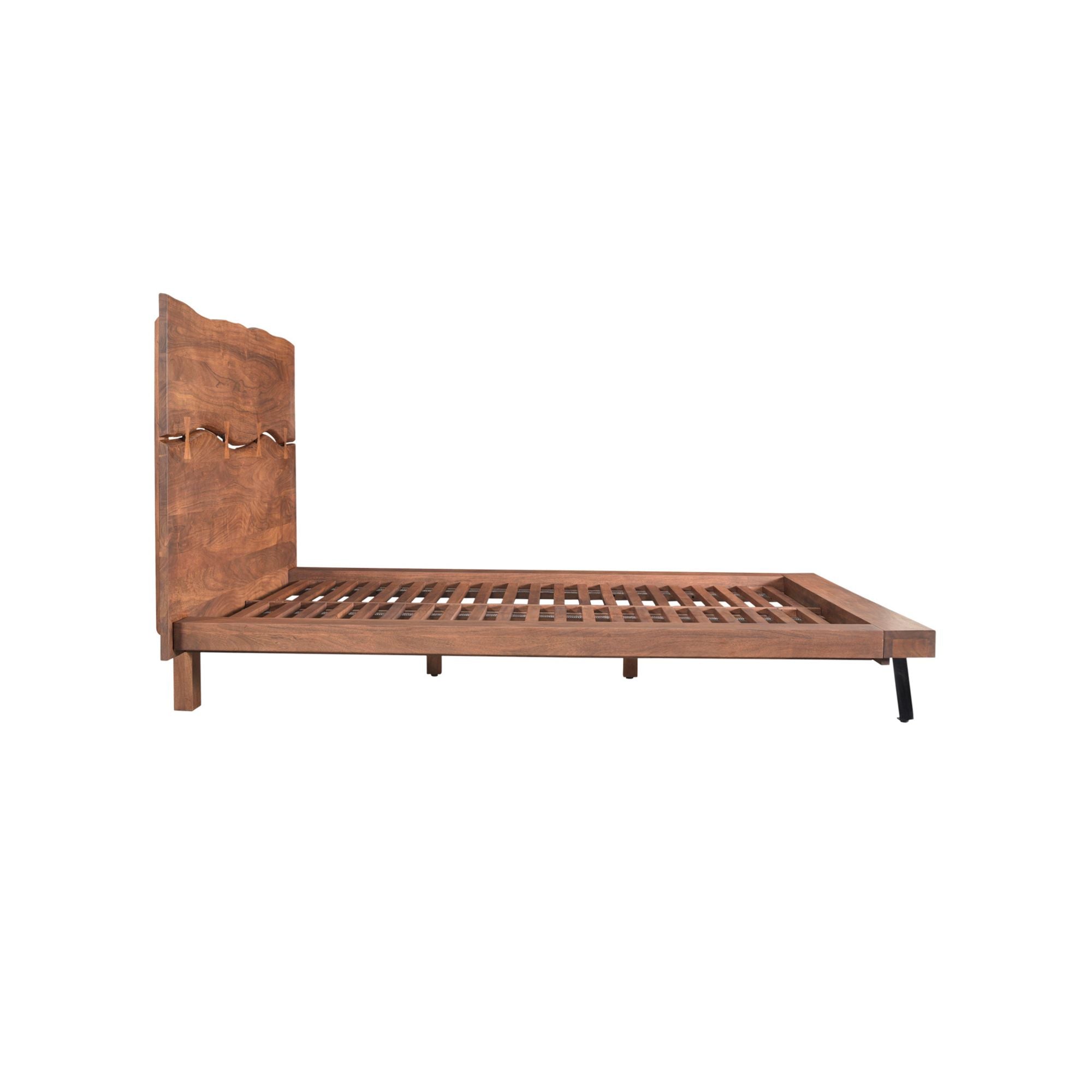Moe's Home Madagascar Platform Bed Brown | CastleUp Experience Centre Online Furniture