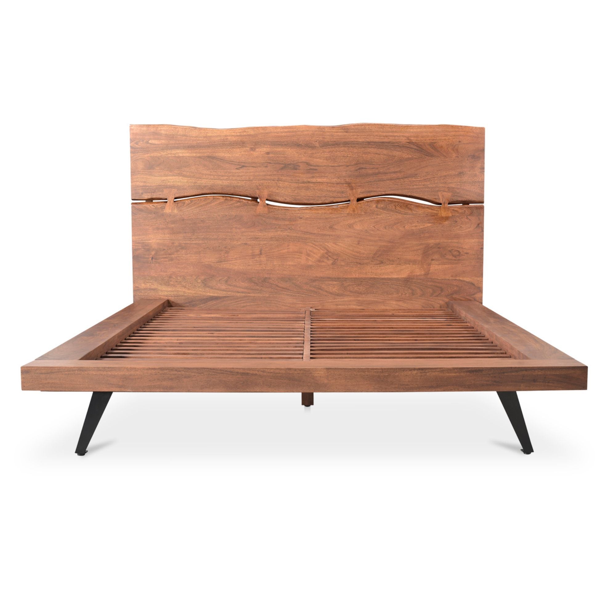 Moe's Home Madagascar Platform Bed Brown | CastleUp Experience Centre Online Furniture