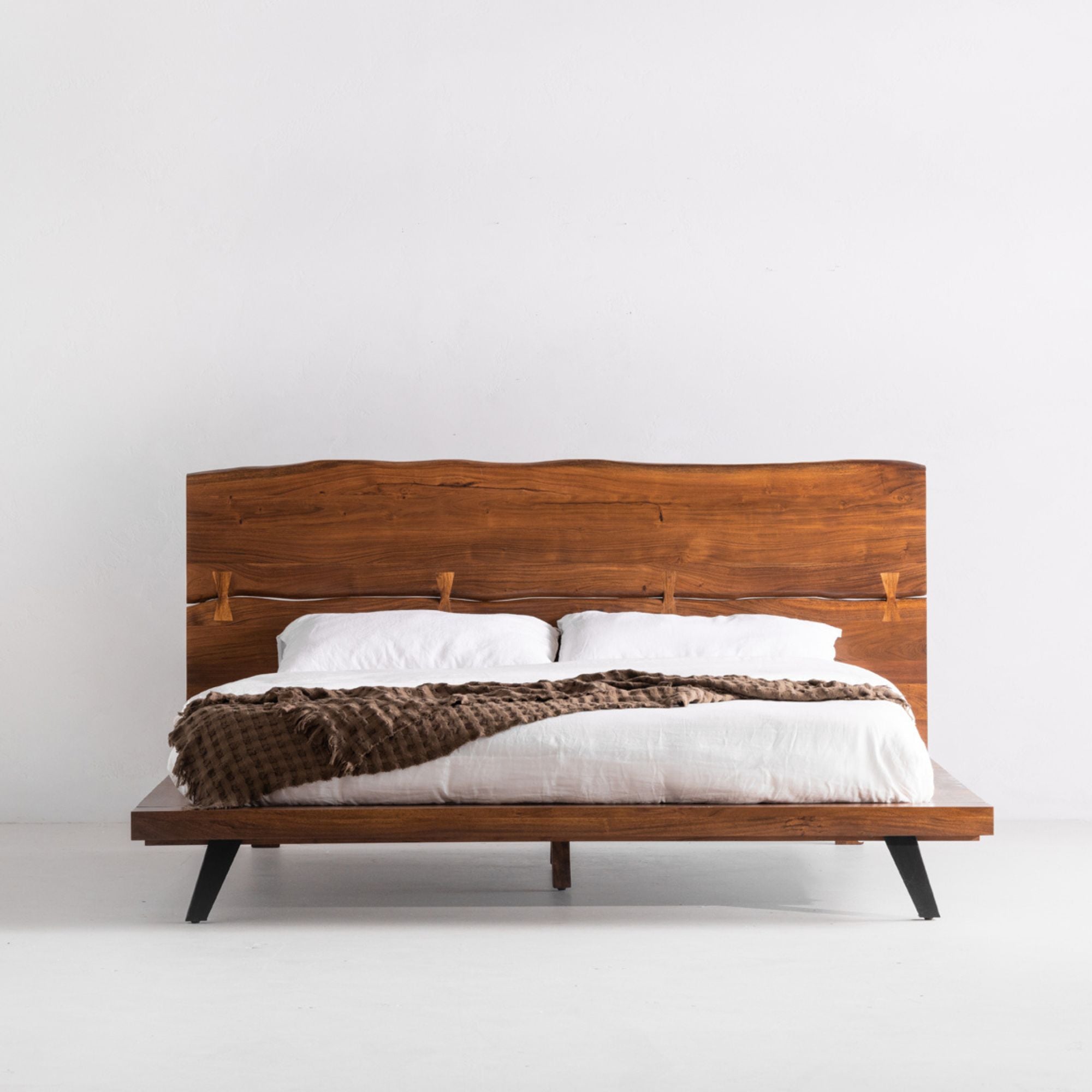 Moe's Home Madagascar Platform Bed Brown | CastleUp Experience Centre Online Furniture