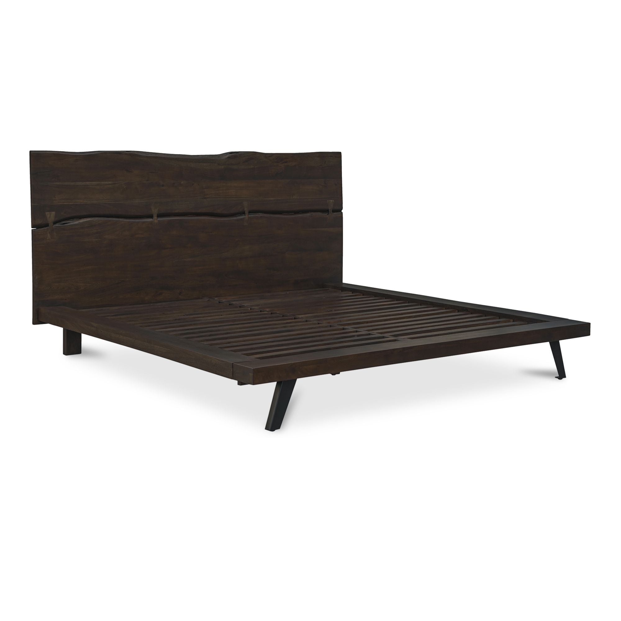 Moe's Home Madagascar Platform Bed Dark Brown | CastleUp Experience Centre Online Furniture