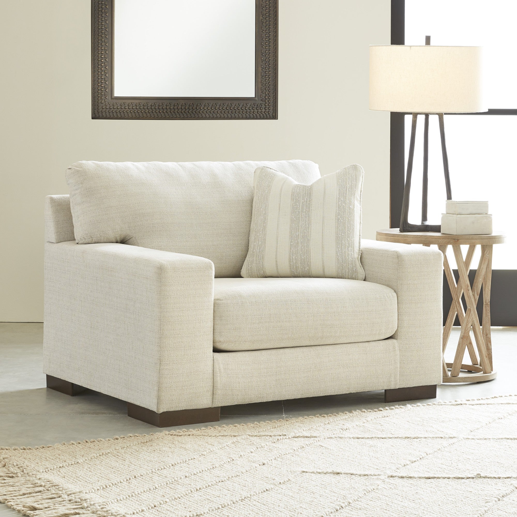 Fauteuil et demi Ashley Maggie en bouleau