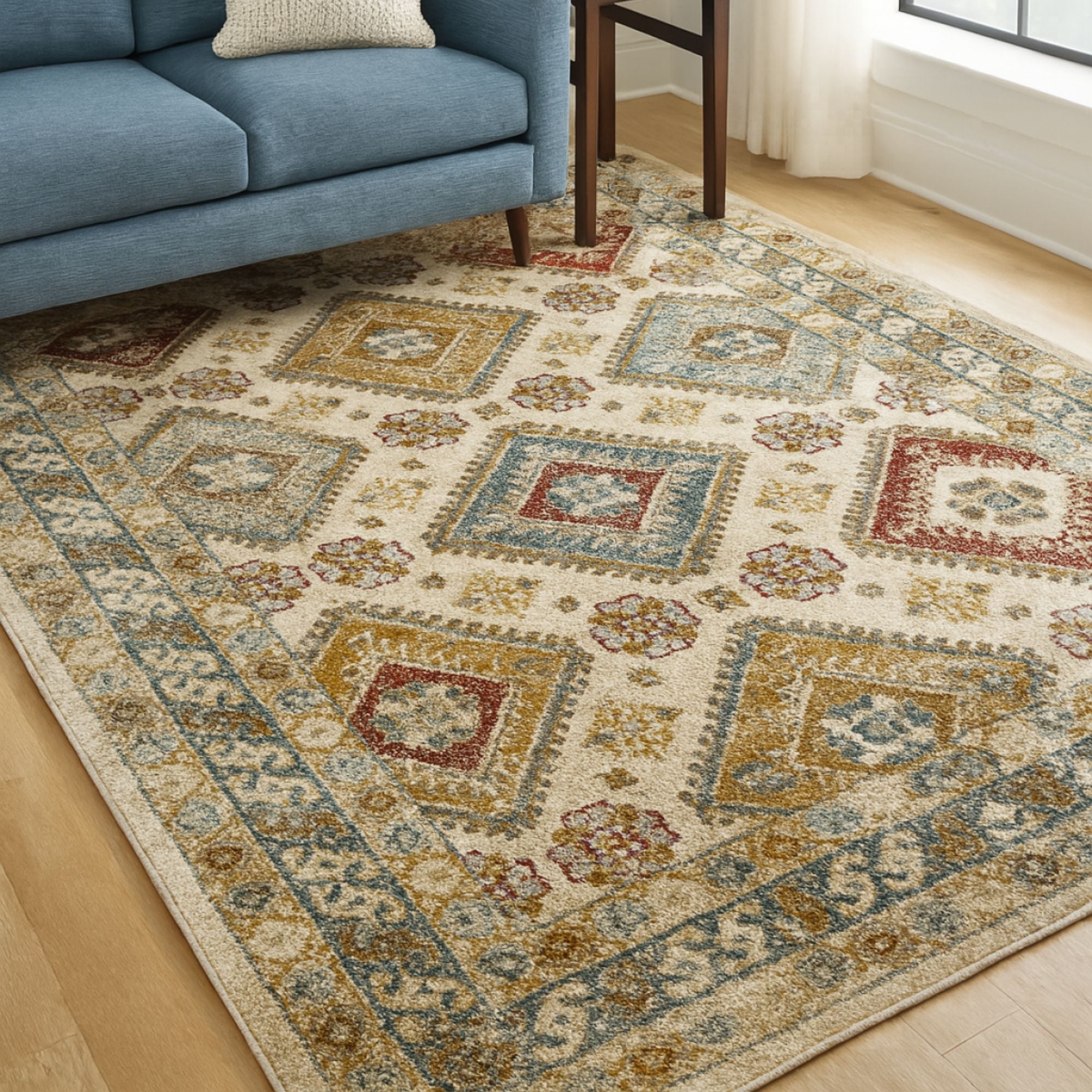 Maisha  Area Rug in Cream/Grey /Taupe | CastleUp Experience Centre