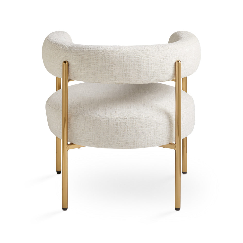 Melrose Accent Chair Ivory.