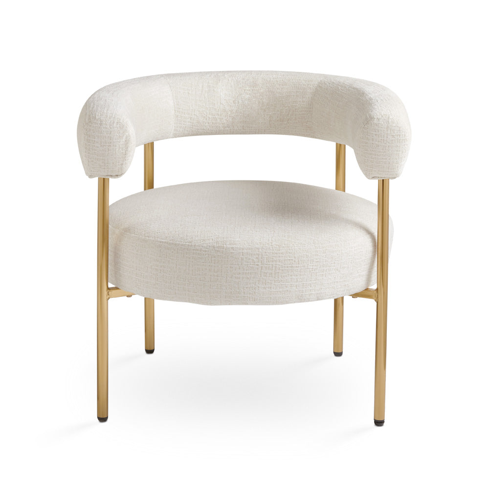 Melrose Accent Chair Ivory.